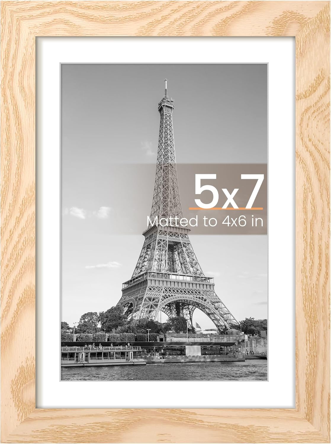 Upsimples 11x14 Picture Frame - Display 8x10 Photos with Mat or 11x14 Without Mat | Black Wall Hanging Frame