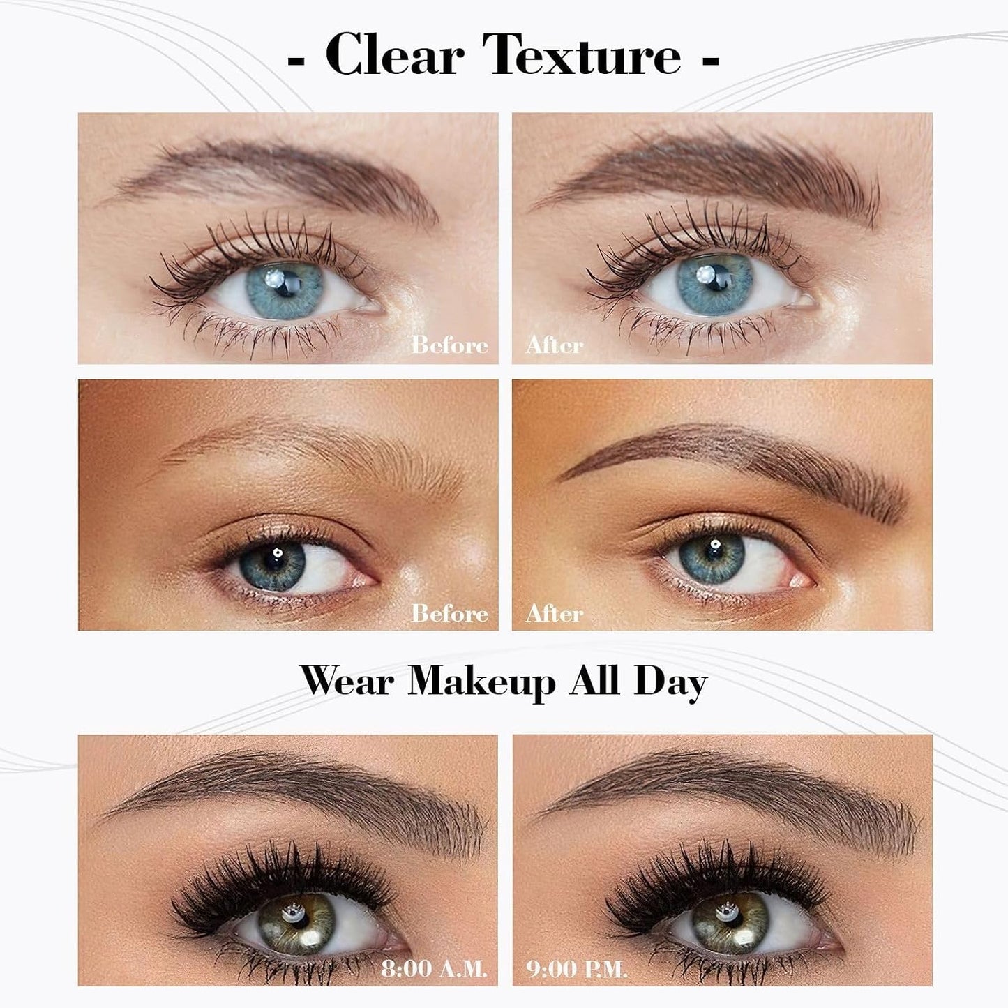 Microblading Eyebrow Pen - Long-Lasting 4 Fork Tip Tattoo Pencil | Dark Brown, Easy to Use Eyebrow Brush