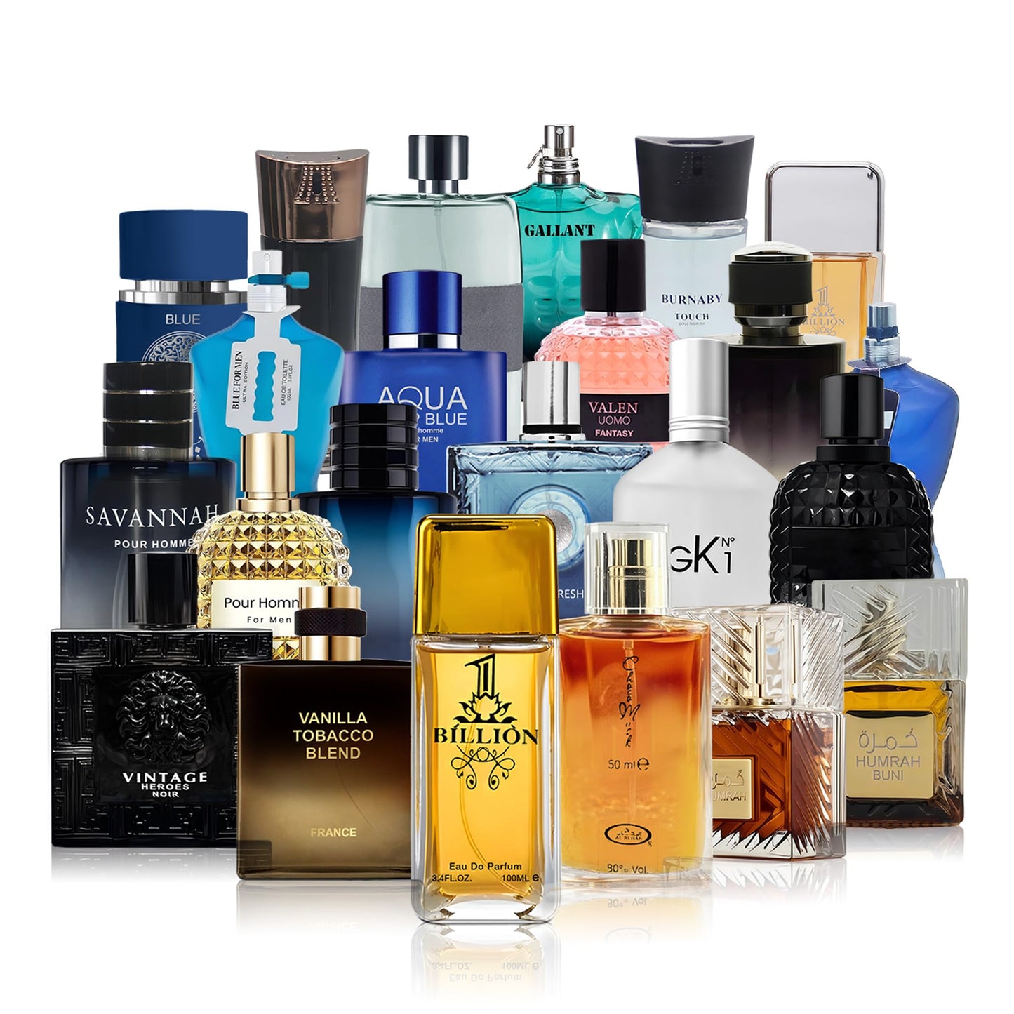 A CENTER Cologne for Men Eau De Toilette Natural Spray Multi Scent Perfume 100 ML(Random 4PCS)