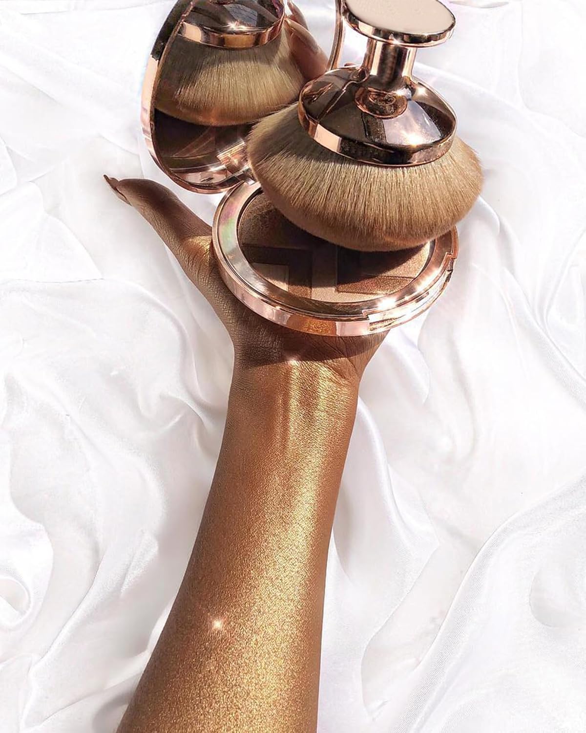 Ultra Large Kabuki Makeup Brush - Self Tanner & Foundation Applicator for Face & Body | Violet
