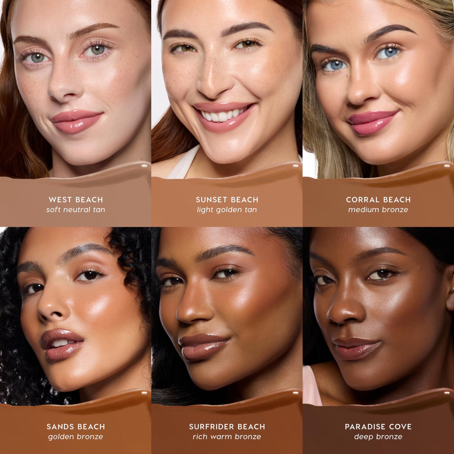 ColourPop Liquid Bronzer for Face - Buildable, Lightweight Liquid Contour + Makeup Bronzer - Blendable, Hydrating Formula with Squalane + Vitamin E - Neutral Warm Medium Bronze, Corral Beach (0.27 oz)