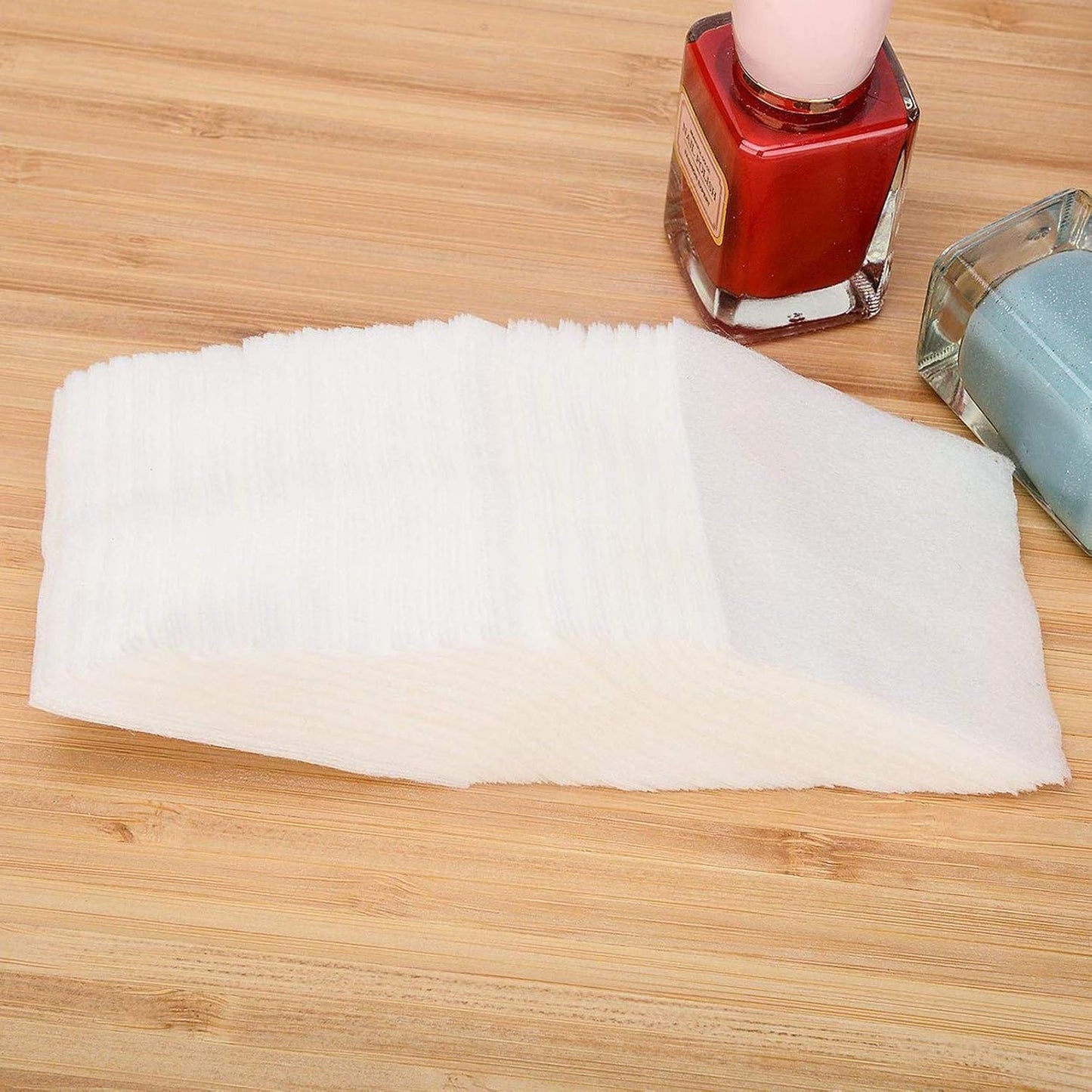 Thin Makeup Facial Cotton Pads - 1000 PCS Non-Woven, Lint-Free Remover Pads for Face & Nails | Soft & Square