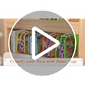 6 Pack Large Clear Toy Storage Bags with Zipper - Durable Organizer for Puzzles and Building Blocks