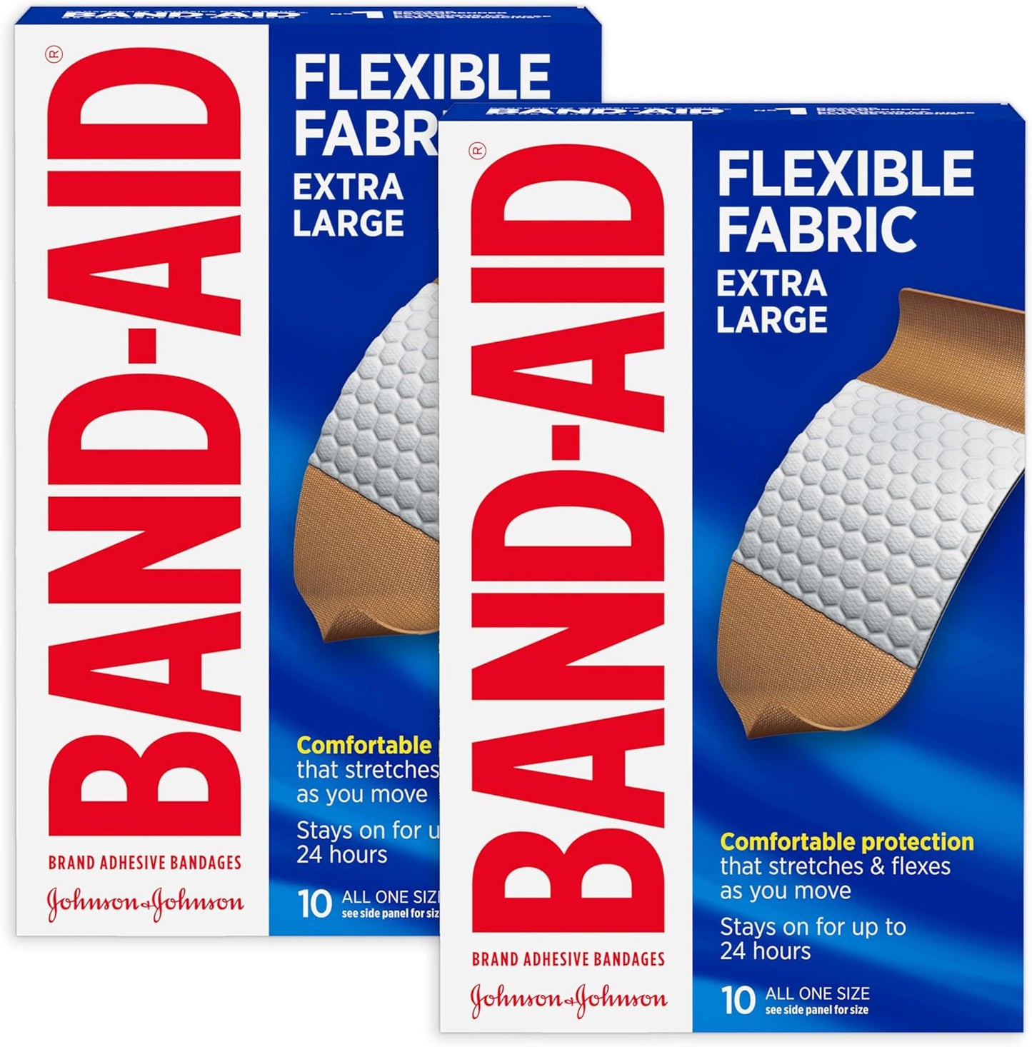 Flexible Fabric Adhesive Bandages - Comfortable Sterile Wound Care for Cuts & Scrapes | 100 Count