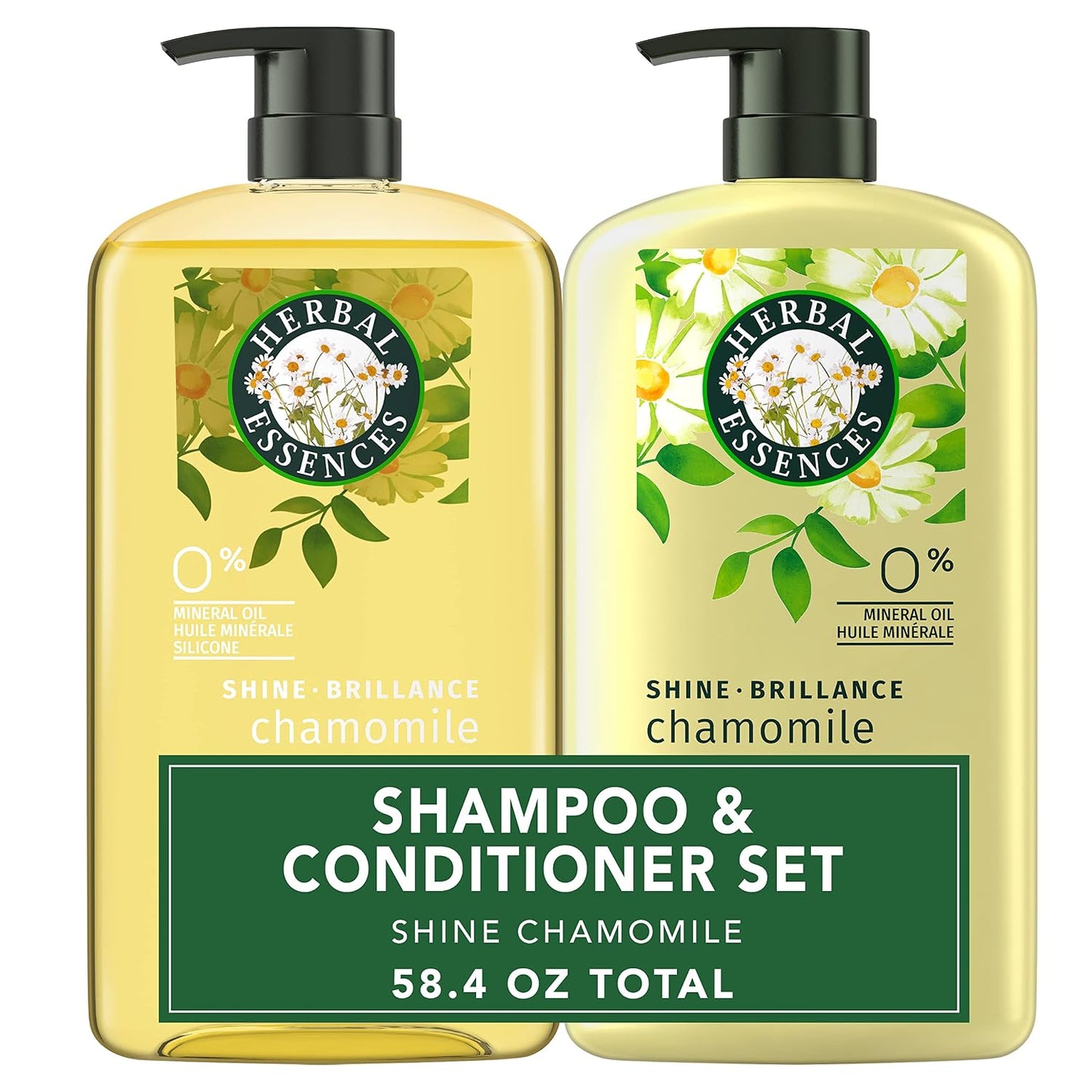 Herbal Essences Shine Collection Shampoo & Conditioner Set | Nourishing Formula for Radiant Hair