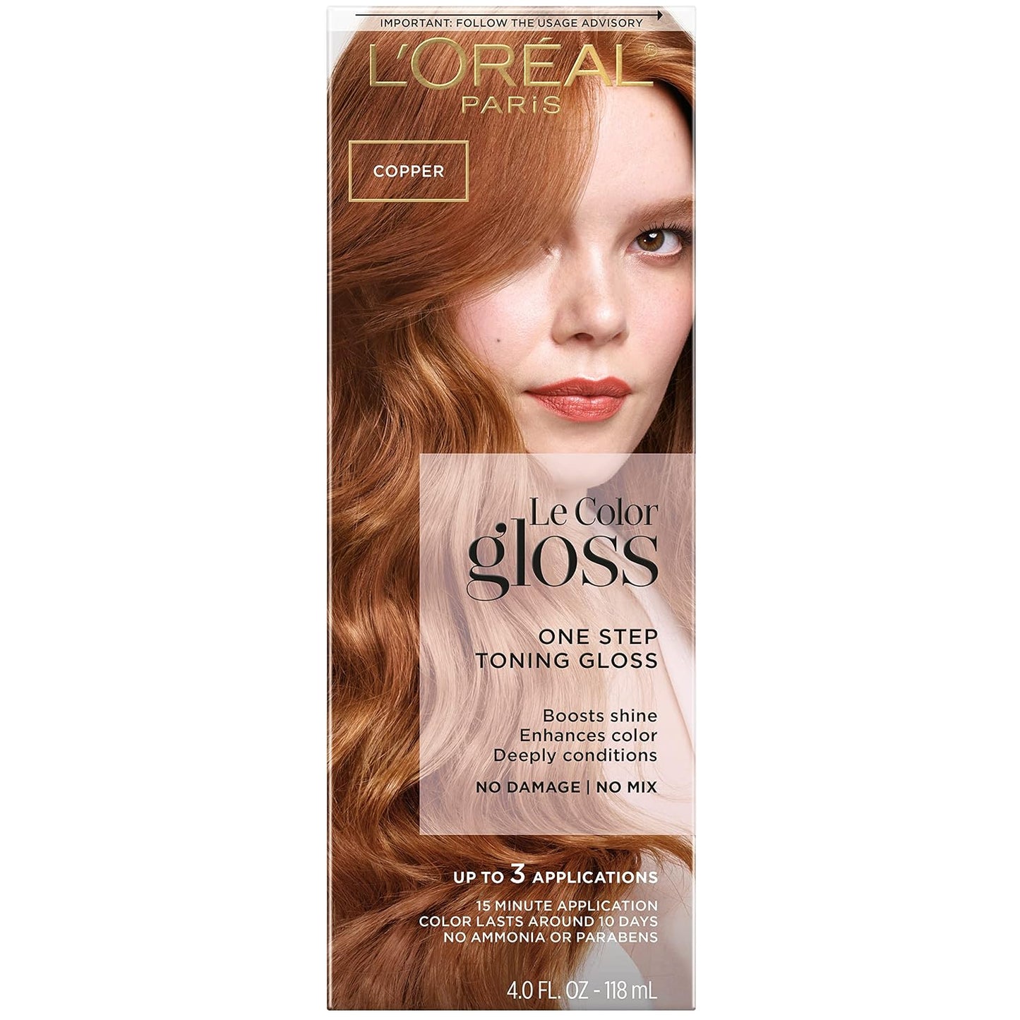 L’Oreal Paris Le Color Gloss - In-Shower Toning Hair Gloss for Bleached Hair | Neutralizes Brass, Conditions & Boosts Shine, Platinum Pearl, 4 Oz
