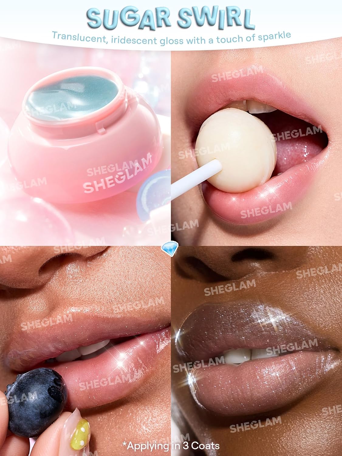Hydra Jelly Pocket Lip Jam - Hydrating Lip Gloss for Moisture | Sugar Swirl Flavor