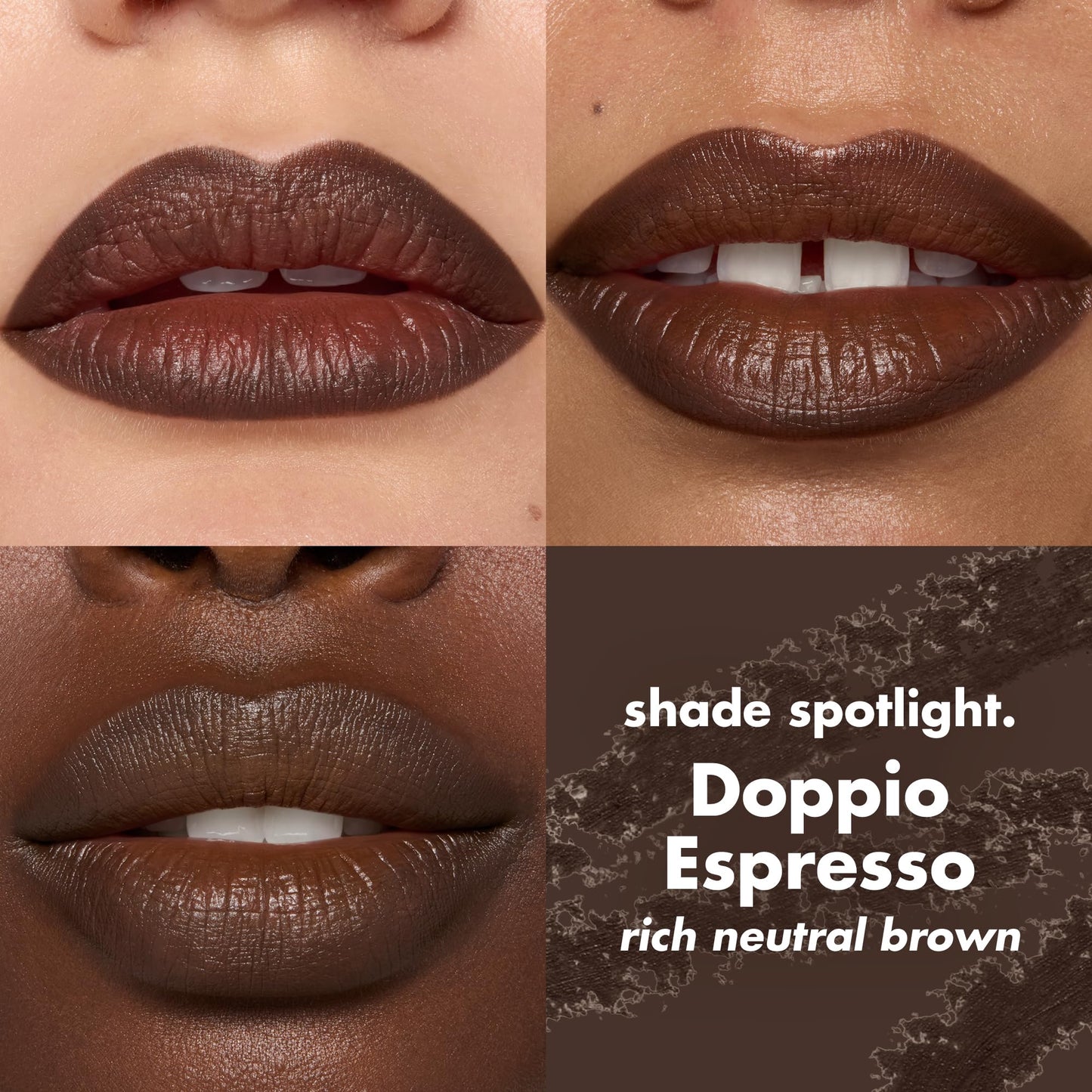 e.l.f. Cream Glide Lip Liner, Highly-Pigmented Pencil For Shaping & Sculpting Lips, Semi-Matte Finish, Vegan & Cruelty-Free, Doppio Espresso