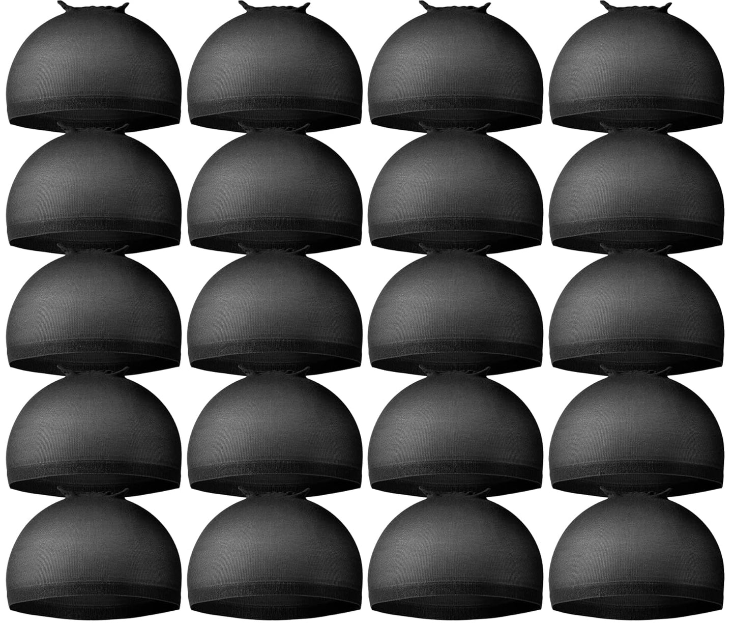 Wig Cap for Women - 20pcs Stretchy Nylon Stocking Caps | Tan Beige Color