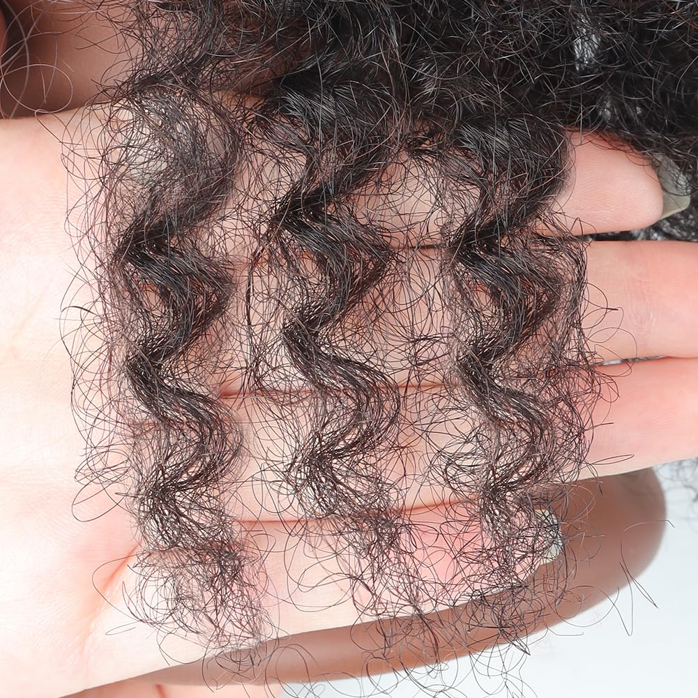Sakalaka 10″ Afro Kinky Hair Mannequin Head with Stand for Braiding Hair Training 100% Human Hair Mannequin Head Cosmetology Doll Head for Styling Cutting & Twist Sets