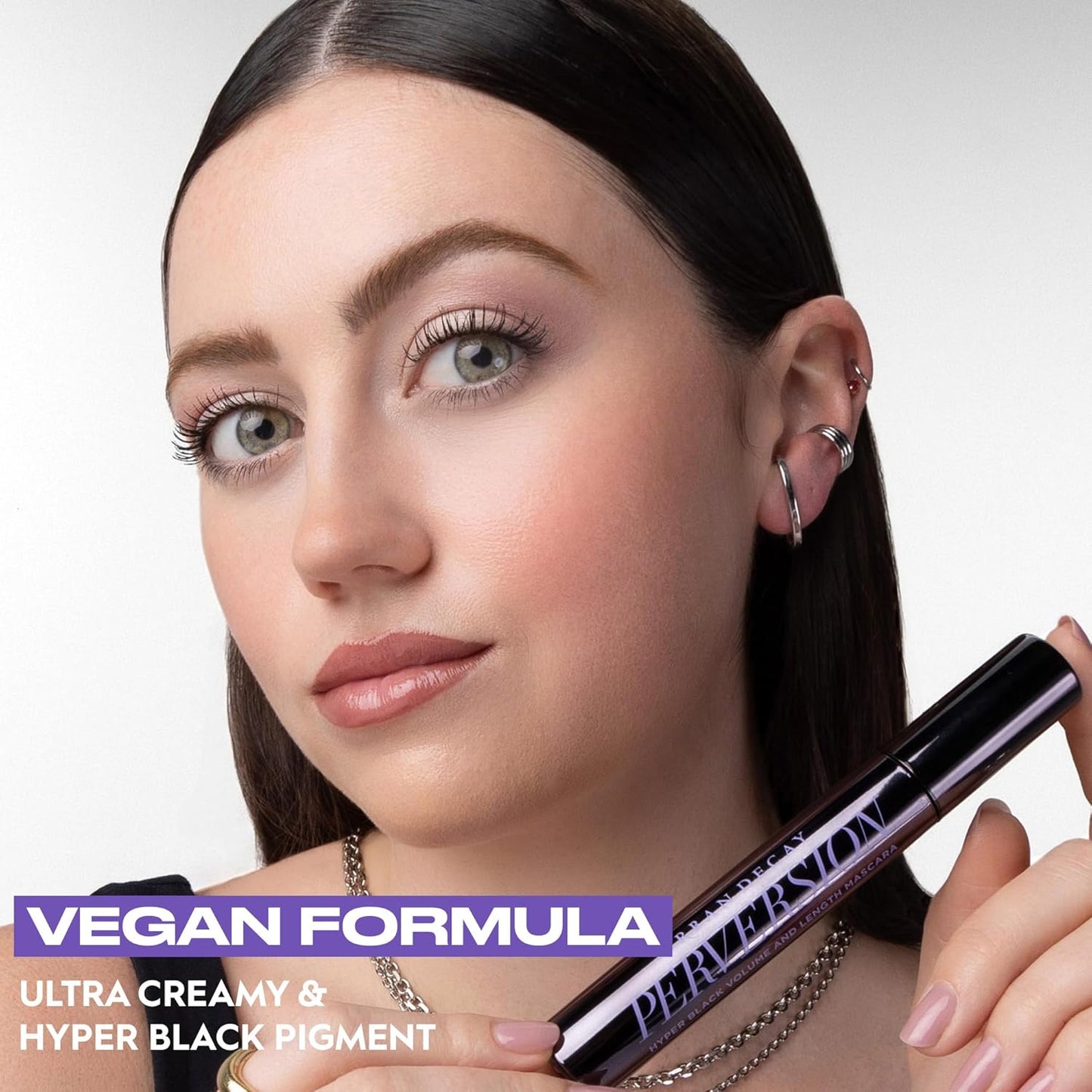 Urban Decay Perversion Volumizing Mascara - Black Lengthening & Smudge-Resistant Formula | 16HR Wear, Vegan, Cruelty-Free
