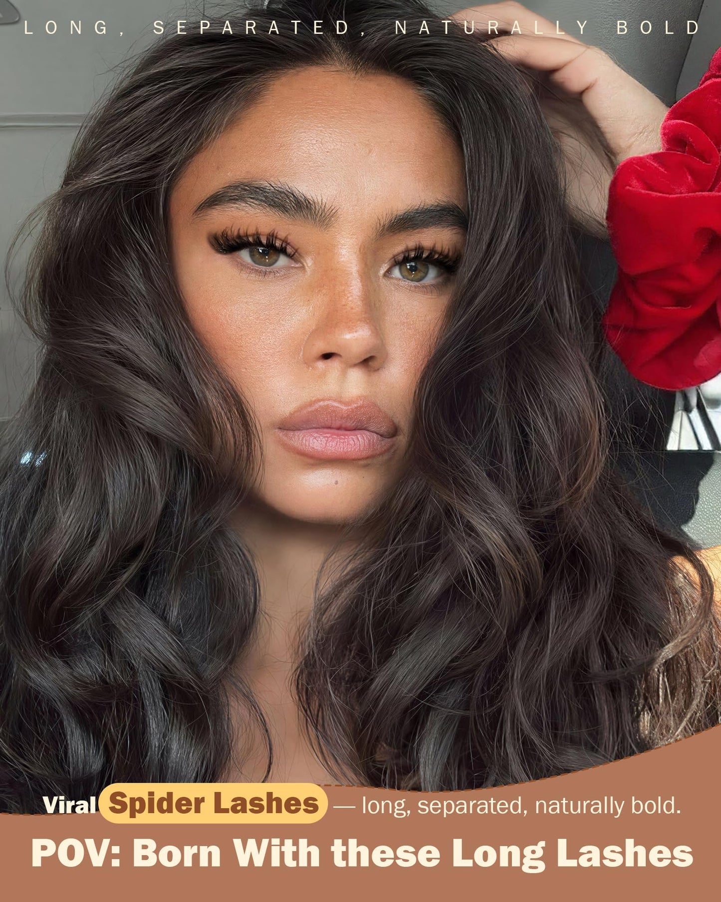 Spider Breeze Lash Clusters, Wispy Natural Eyelash Clusters D Curly Lashes Cluster Venus 8-16mm Cluster Eyelash Extensions Reusable Individual Lashes with Invisible Band for DIY at Home Vanssymunlin