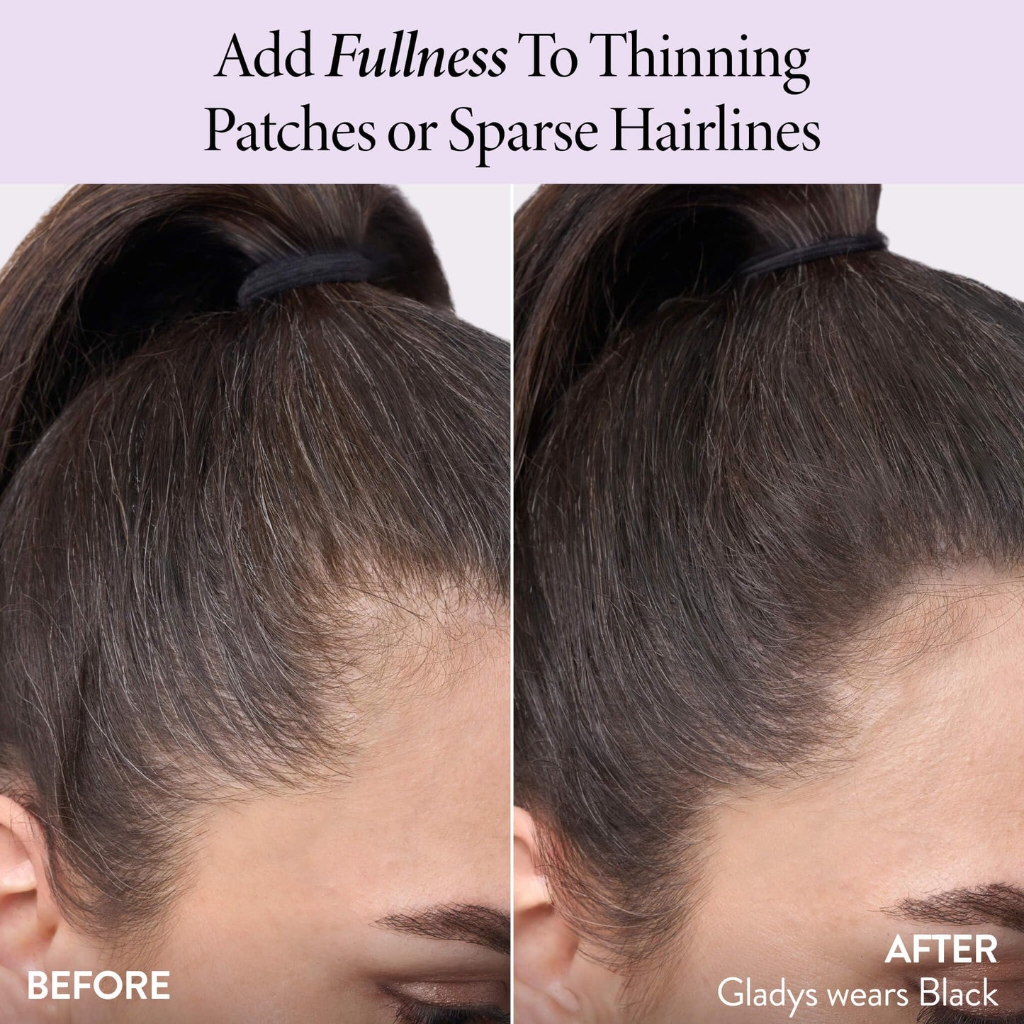 LAURA GELLER NEW YORK Root Touch-Up for Hair & Brows, Instant 100% Gray Root Coverage with Buildable, Transfer-Resistant, 2-in-1 Cream & Powder Formula for Thinning Hair & Sparse Brows - Black