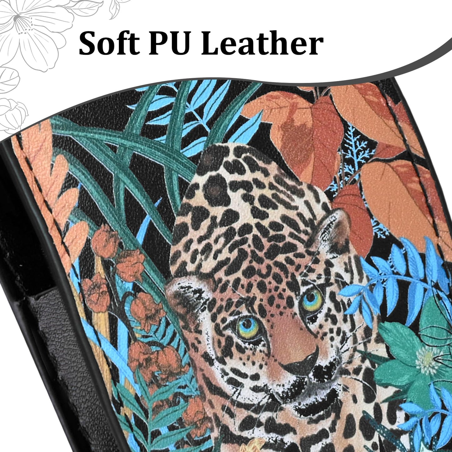 Personalized Tweezers Set for Women Facial Hair in Fashion Travel Case, Small Self Care Mothers Day Teacher Gifts Summer Vacation Essentials, Eyebrow Ingrown Hair Splinter Removal Grooming Kit Leopard