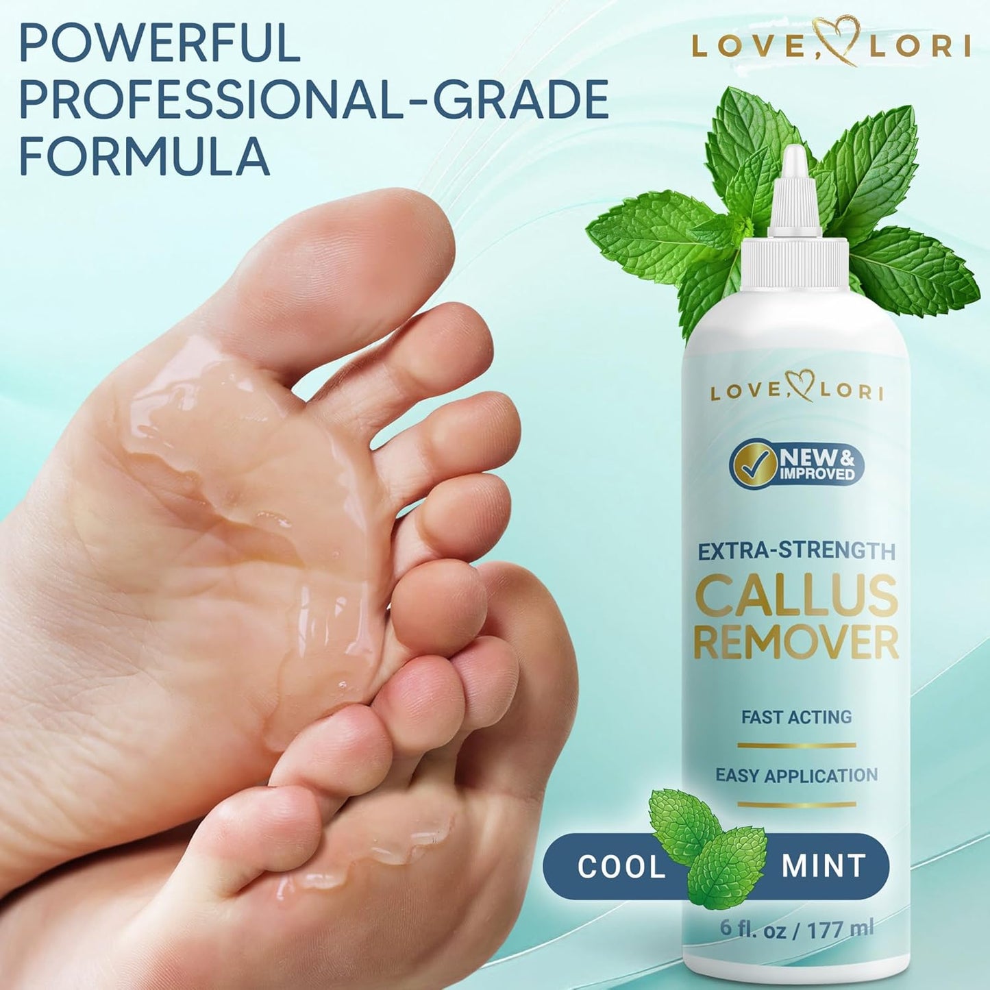 Callus Remover Gel for Feet - Extra Strength Foot Care Scrubber | 6oz Pedicure Tool