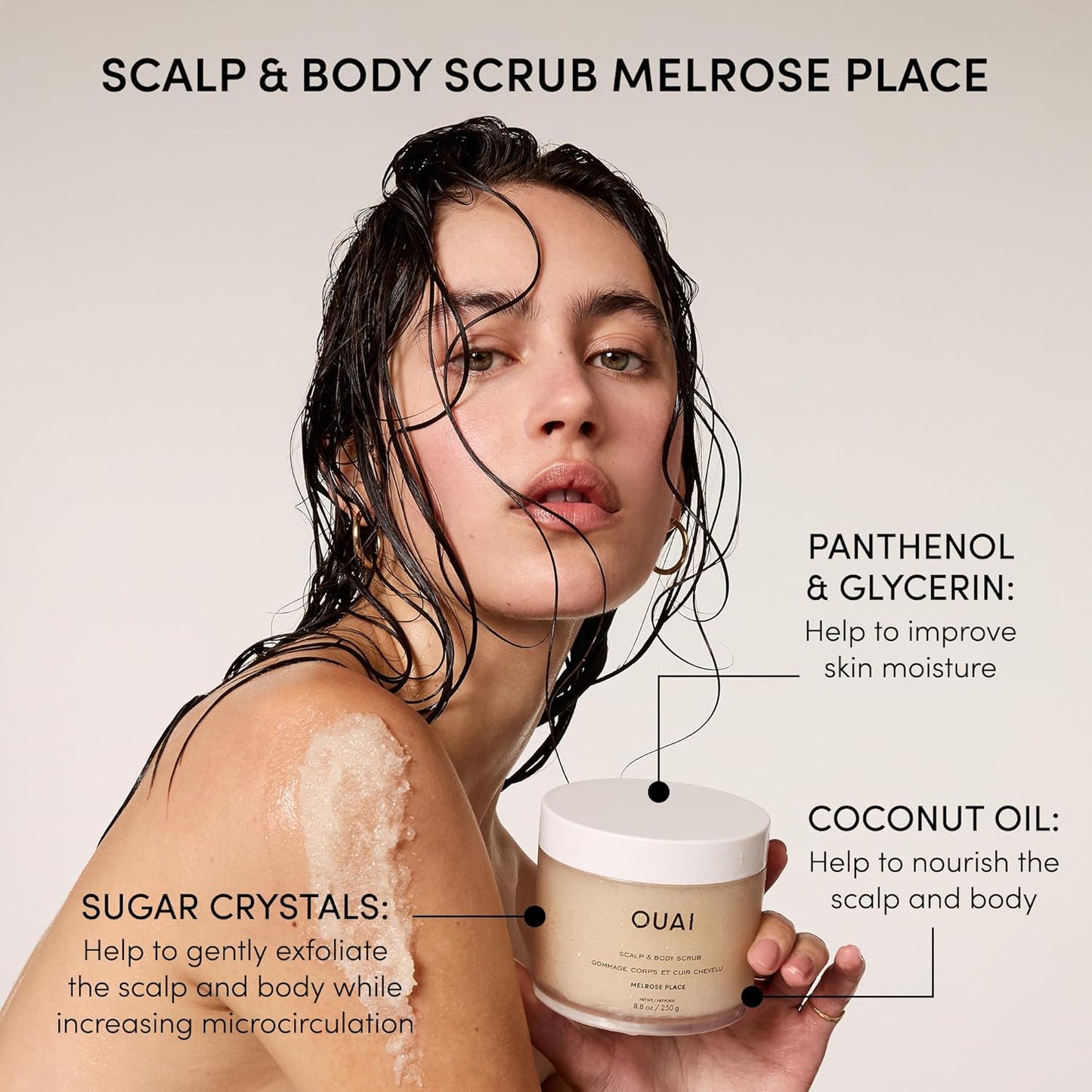 OUAI Hair Care Set - Clarifying Shampoo & Exfoliating Scalp Scrub | Deep Cleansing Duo for Healthy Hair (2 Count)