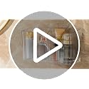 2 Pack Adhesive Cabinet Door Organizer Bins for Kitchen & Bathroom