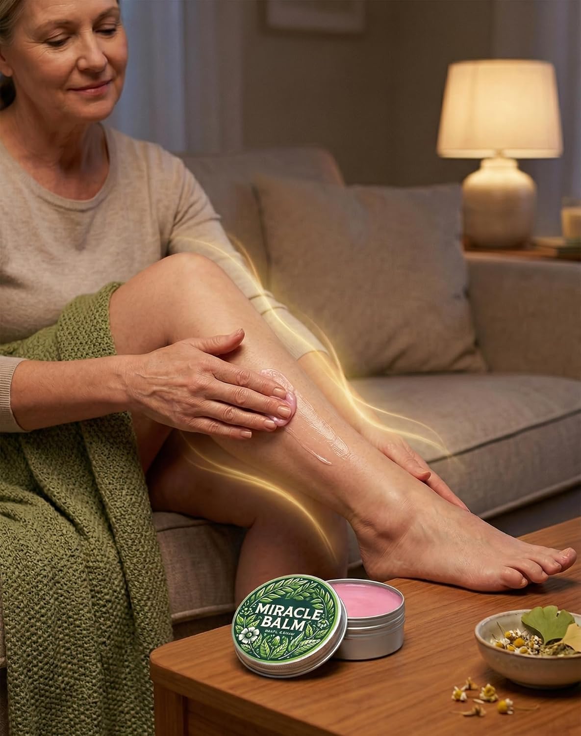 Senzio Miracle Balm - Herbal Relief for Swollen Legs & Nerve Discomfort | Asian Medicinal Herbs, 1 oz