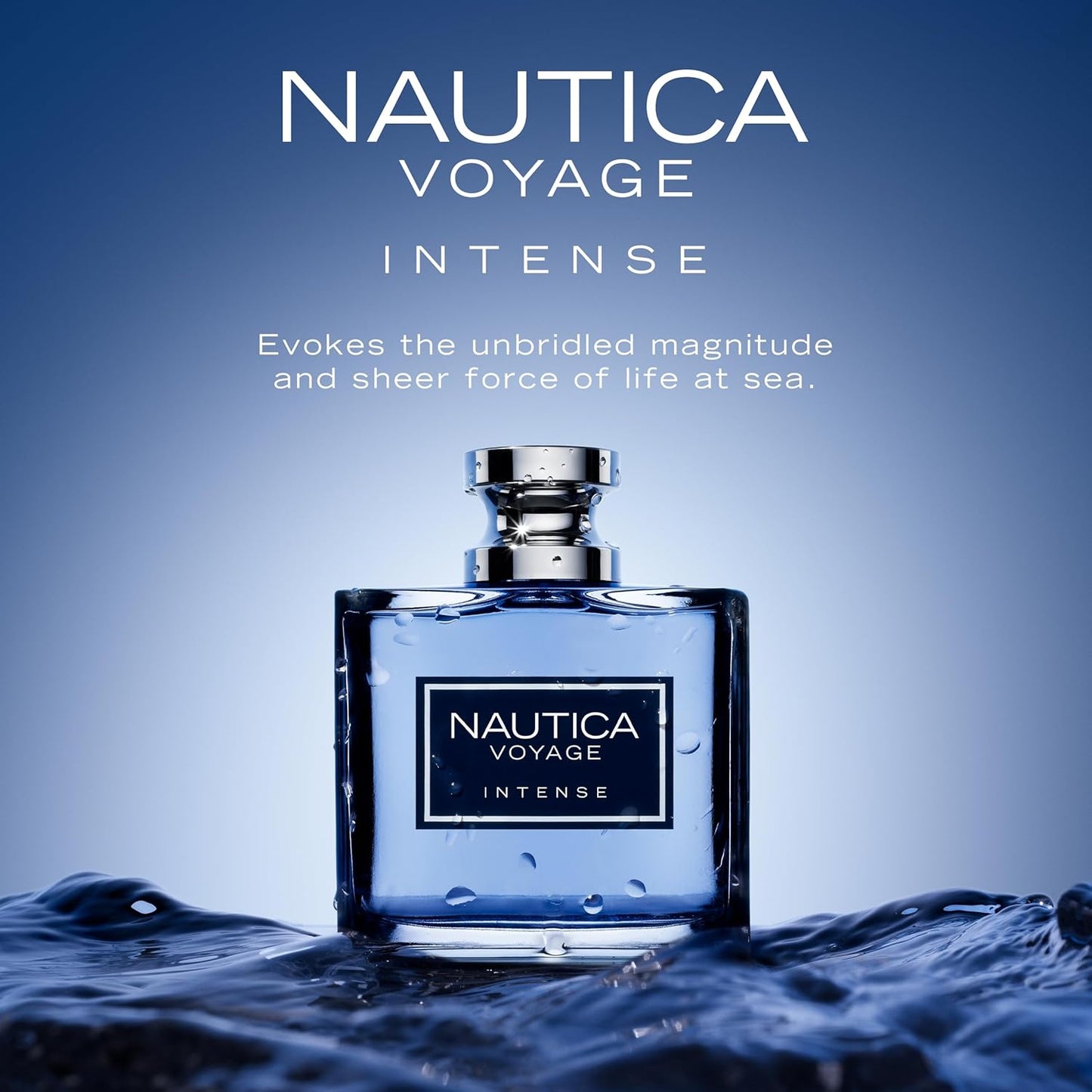 Nautica Voyage Intense Men's Fragrance - Long Lasting Eau de Toilette 1.6 fl oz | Vetiver & Smokey Leather Notes