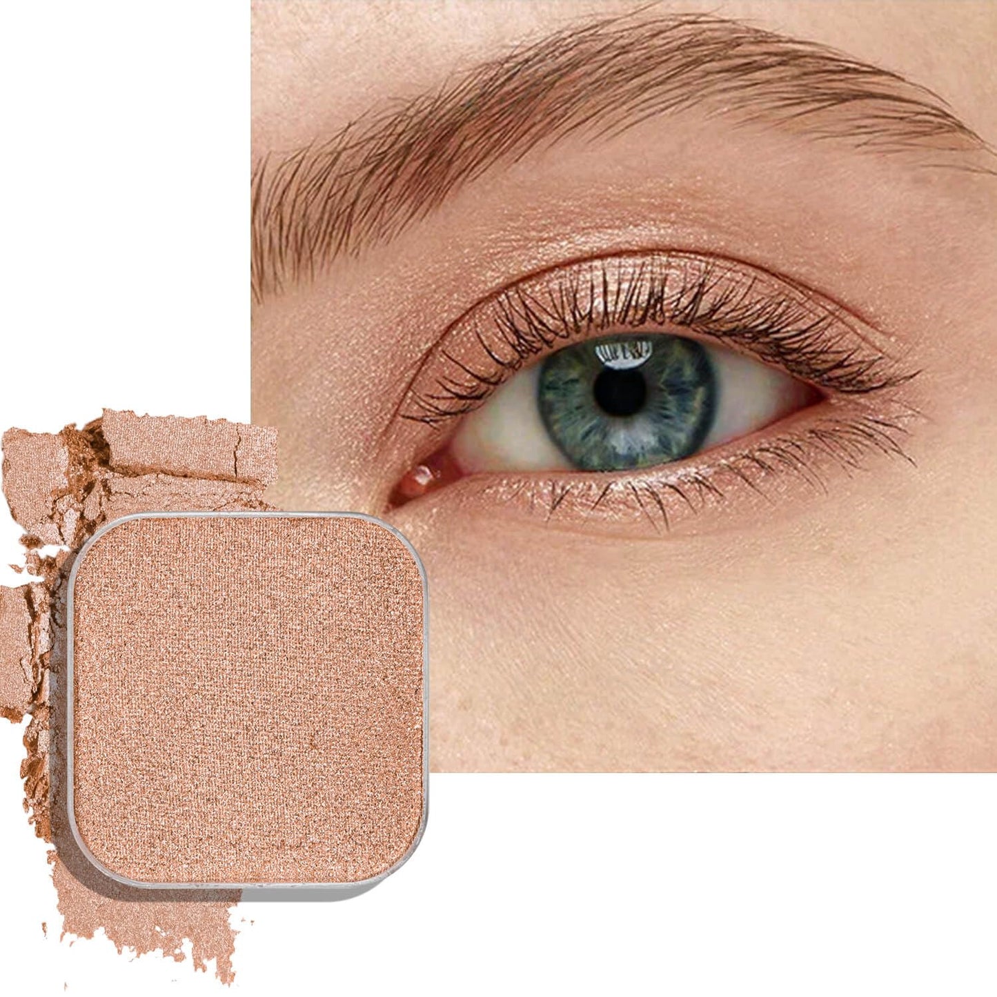 Chameleon Chrome Eyeshadow - Duochrome Lavender & Blue Reflects | Iridescent Metallic Shimmer, Bouncy Texture