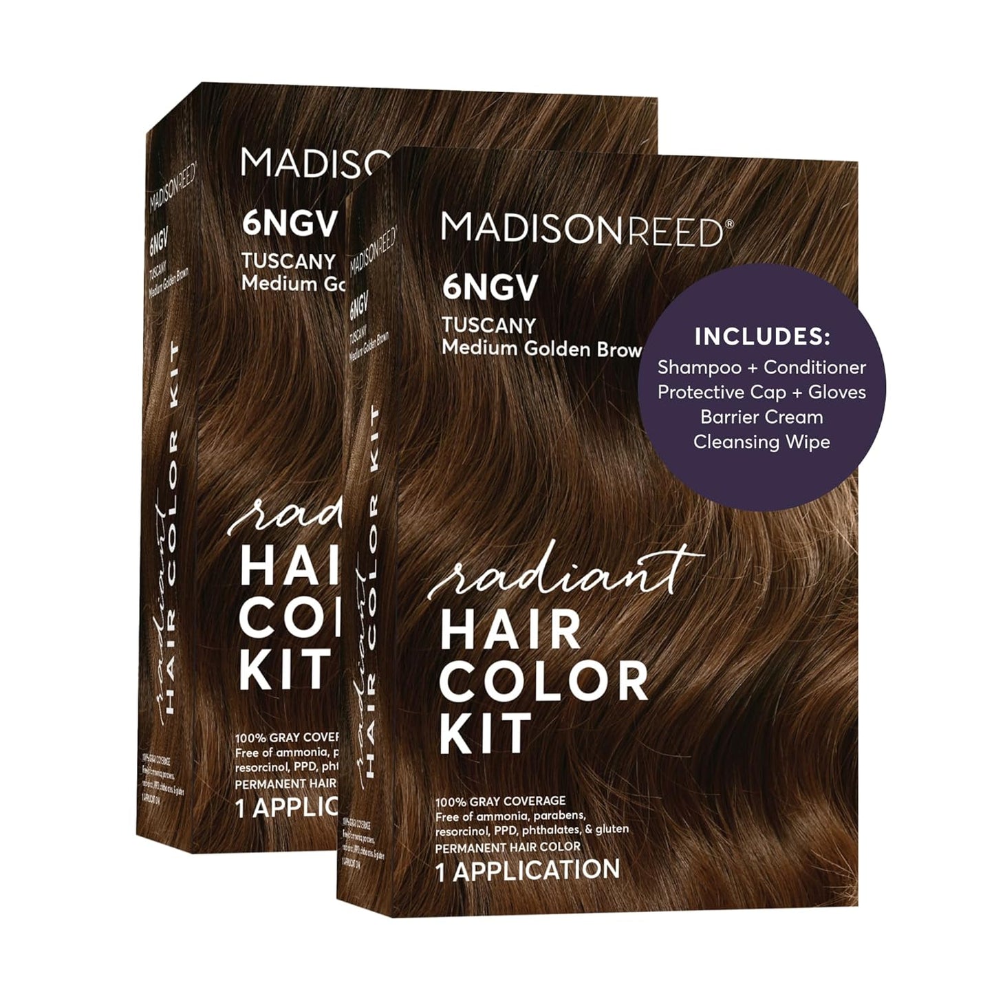 Madison Reed Radiant Hair Color Kit - 5RV Dark Garnet Red | Vivid Permanent Dye for Bold Color & Maximum Shine