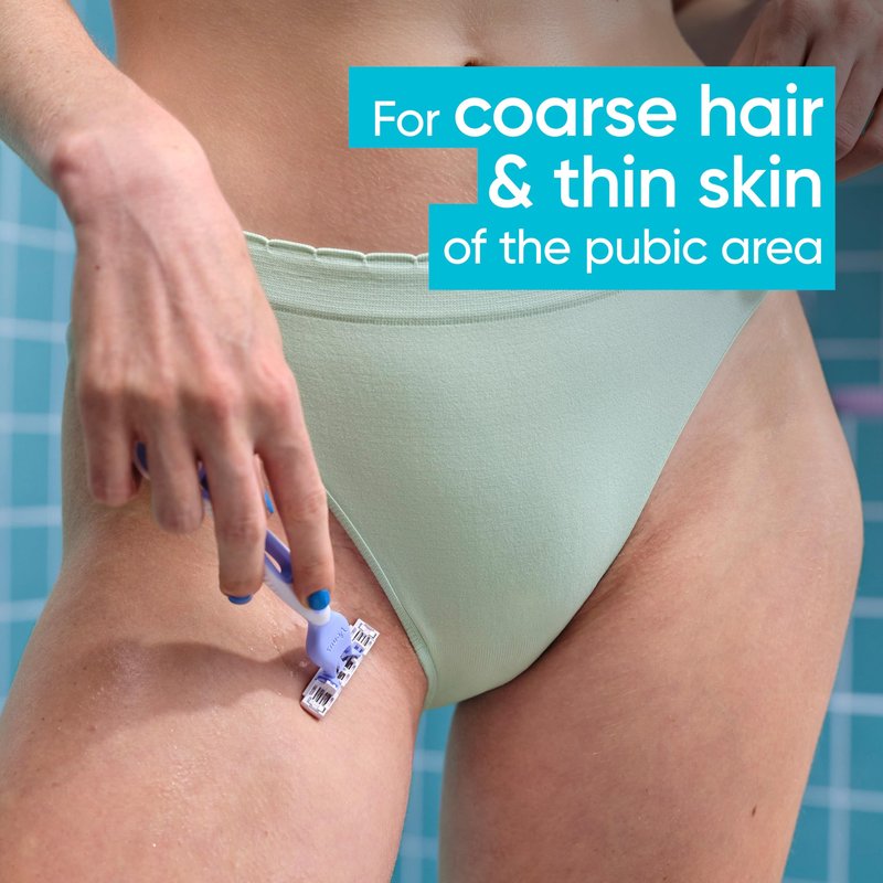 Gillette Venus Women's Disposable Razors for Pubic Hair and Skin, Bikini Razors for Women, 6ct
