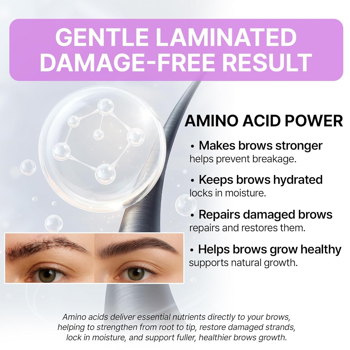 Brow Lamination Kit - DIY Eyebrow Perm for Fuller, Thicker Brows | Lasts Up to 8 Weeks