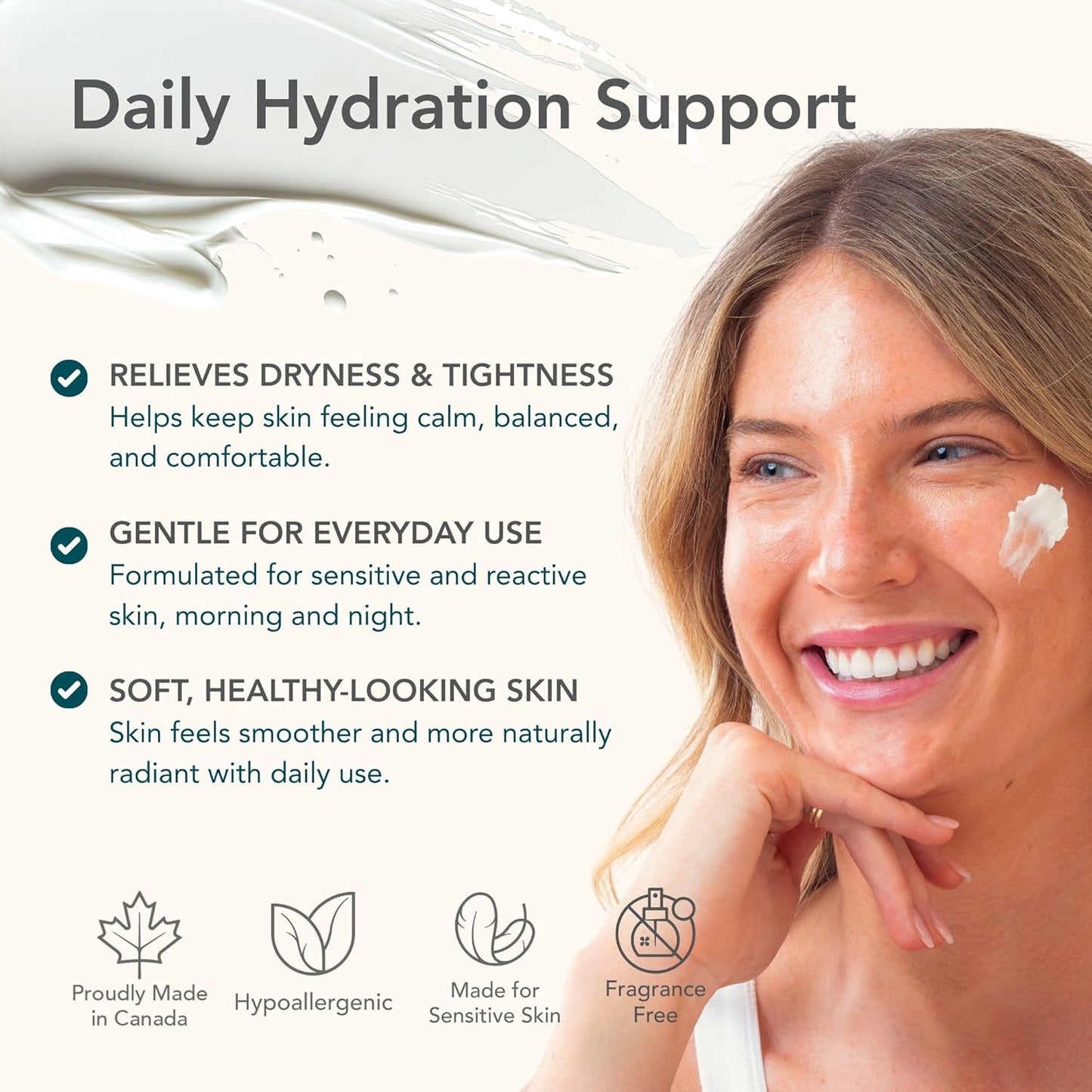 Riversol Rosacea Cream - Face Moisturizer for Dry & Sensitive Skin | Redness Relief & Anti-Aging Hydration | Fragrance-Free, 4-Month Supply