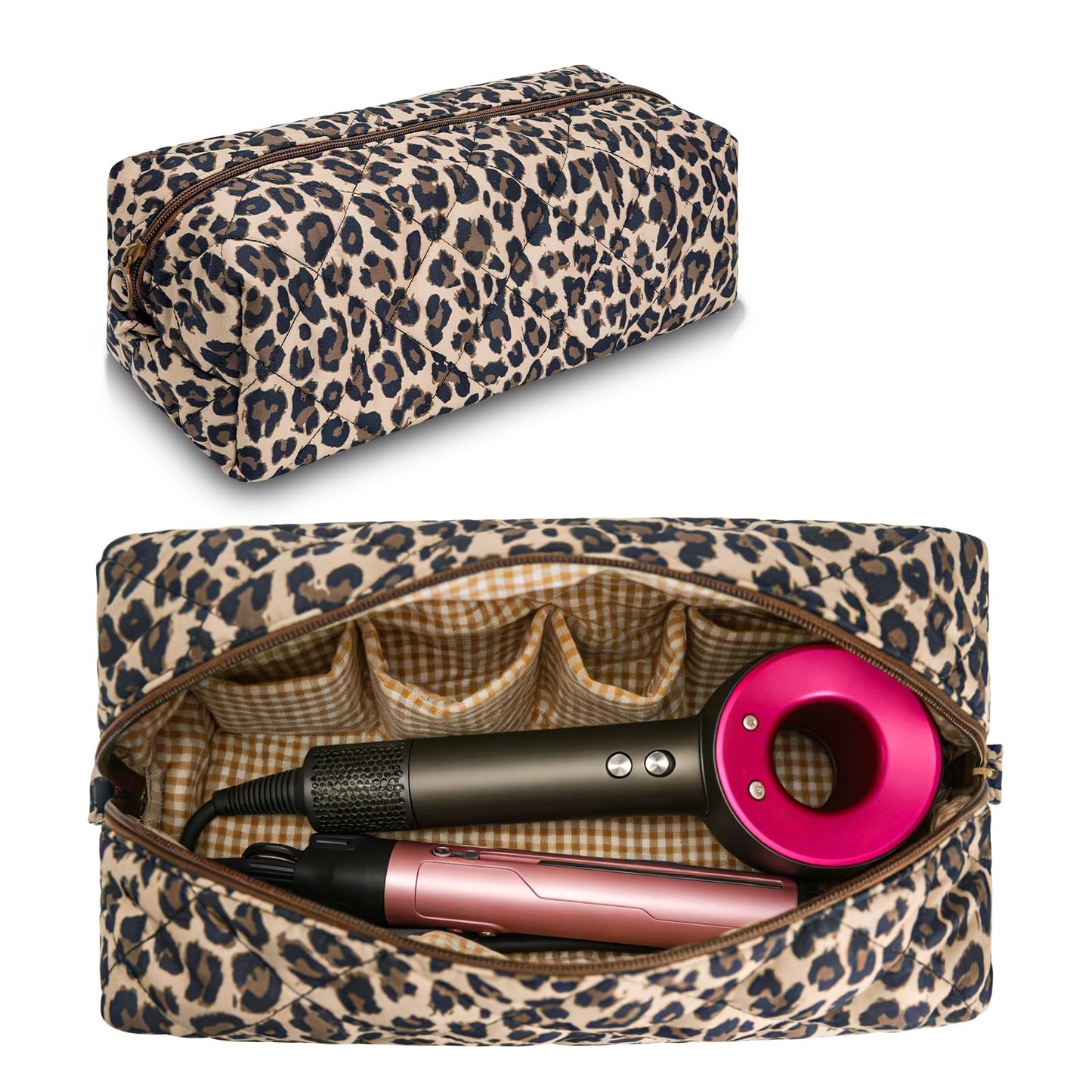 idoltimes Hair Tools Travel Bag, Quilted Hair Tools Organizer Compatible with Dyson Airwrap Styler