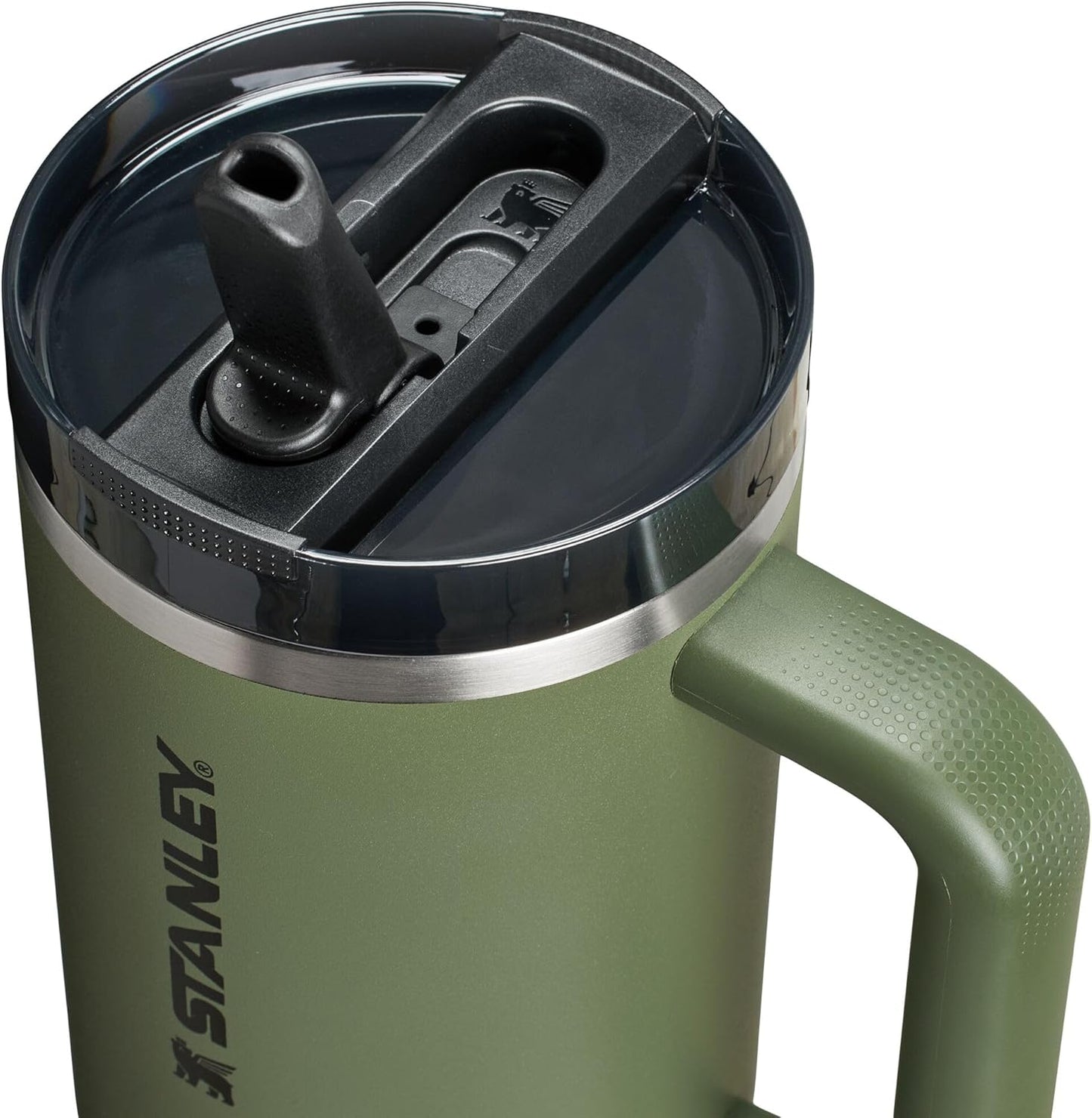 Stanley Quencher ProTour 40 oz Tumbler - Insulated Stainless Steel with Built-In Straw & Handle | Dried Pine VRT