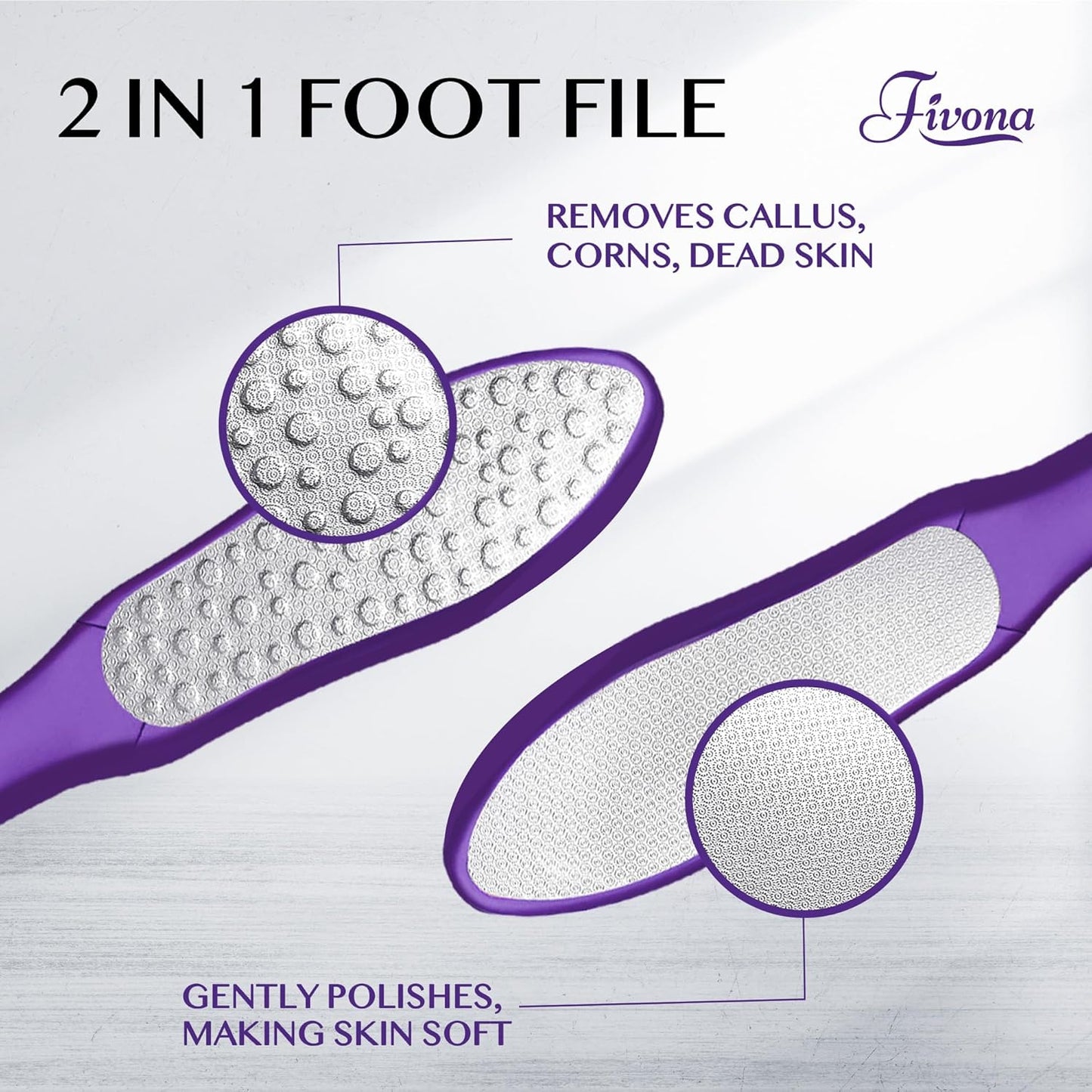 Fivona Foot Care Kit - 3-in-1 Epsom Salt Foot Soak with Lavender & Essential Oils | Collapsible Basin & Dual Action File