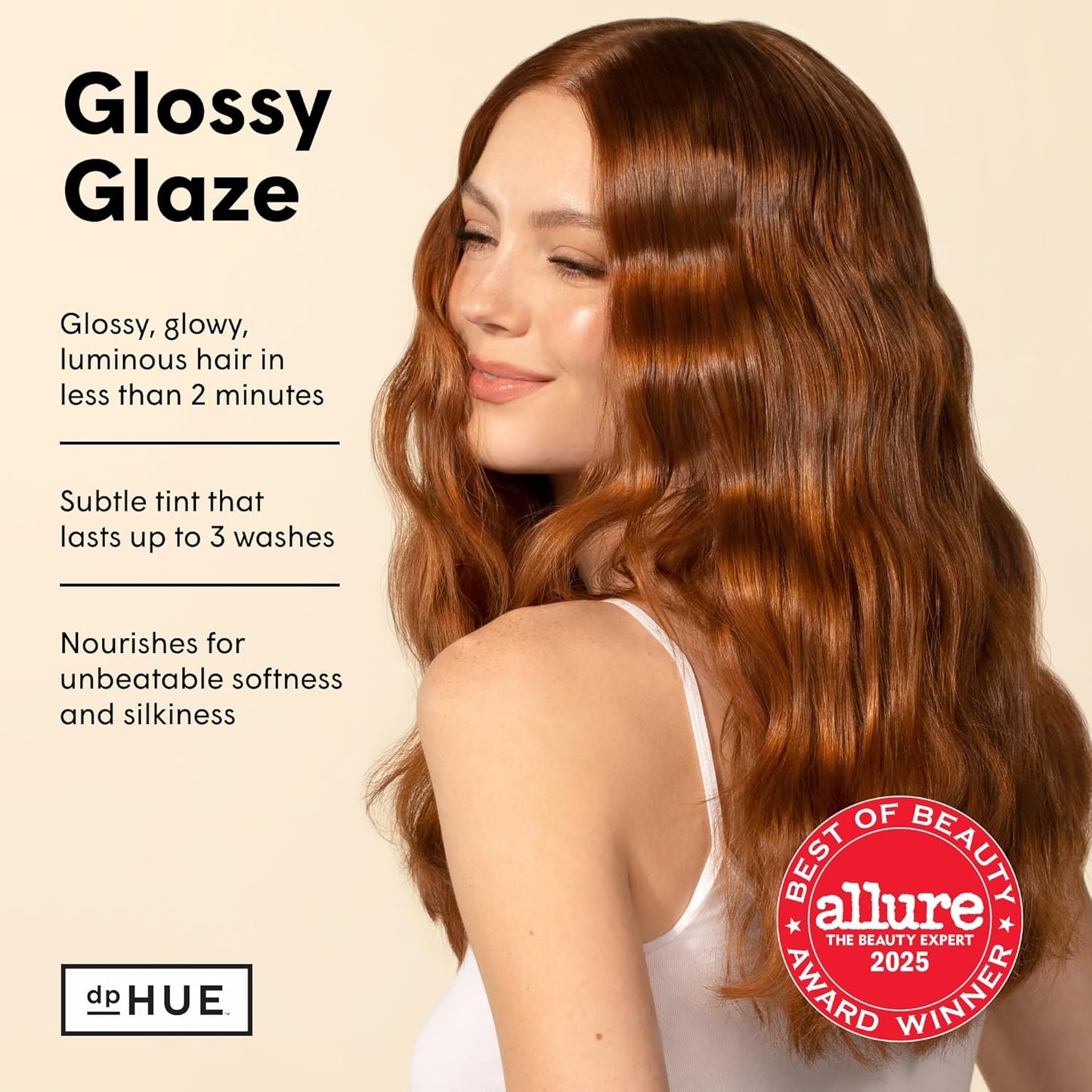 dpHUE Glossy Glaze | Caramel In-Shower Liquid Hair Gloss for Luminous Shine - Paraben & Sulfate Free
