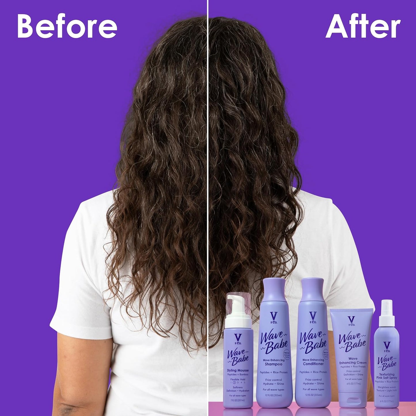 Wave Babe Styling Mousse - Lightweight Hair Volume & Hold | Perfect for All Hair Types