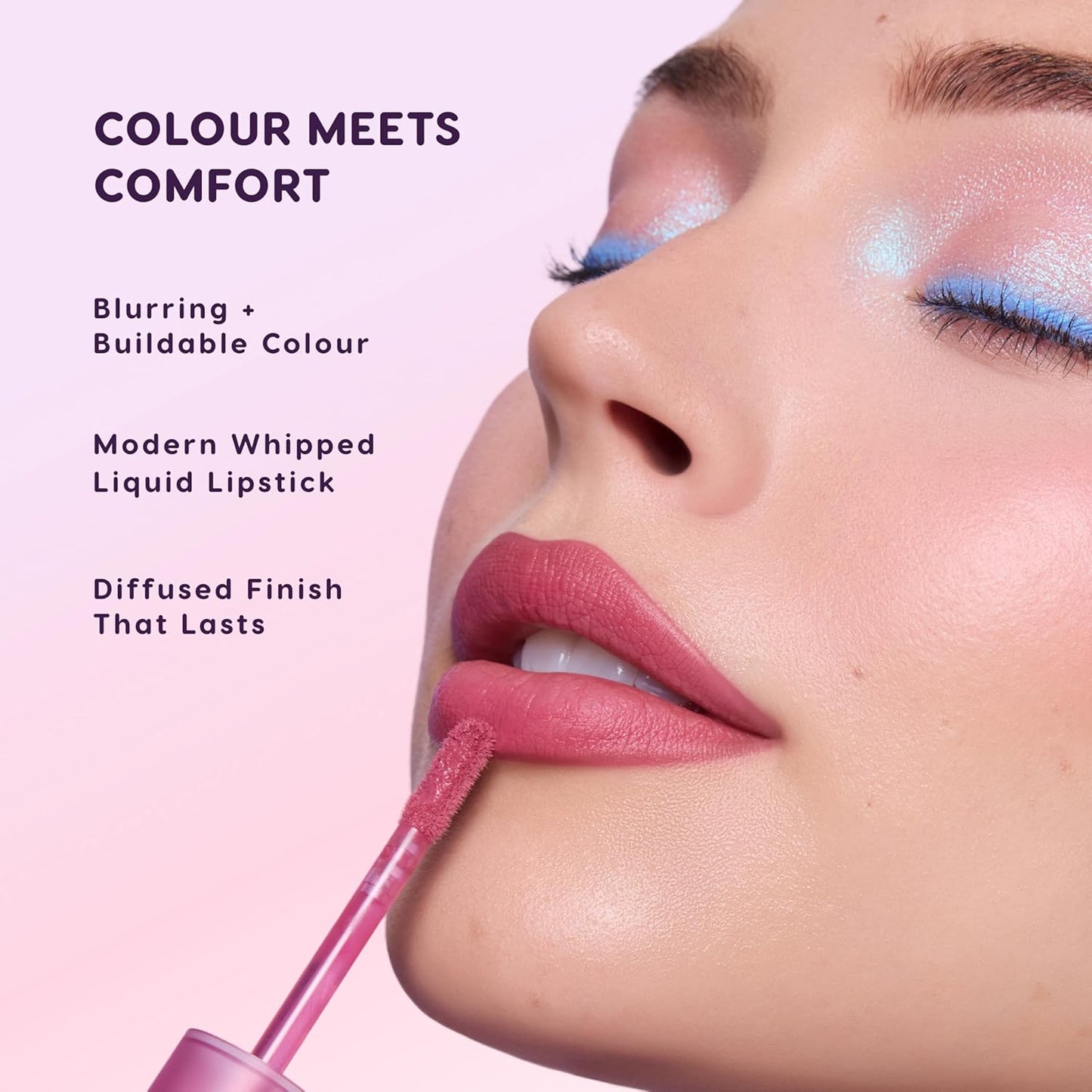 Colourpop Cloud Whip Liquid Lipstick - Blurring Soft Finish Lip Color Infused with Marshmallow & Hyaluronic Acid | Pretty Aura (0.12 Fl oz)
