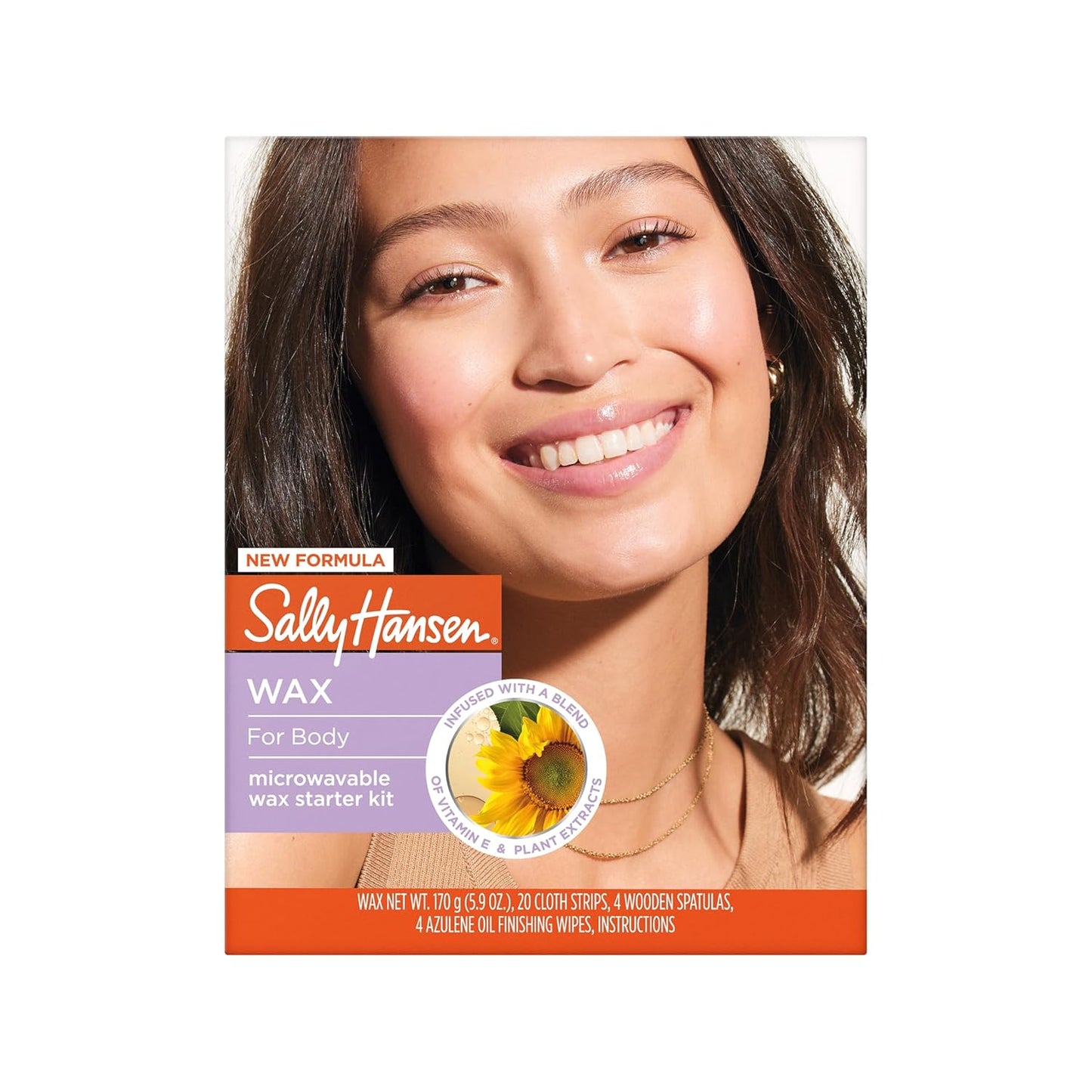 Sally Hansen Microwavable Wax Starter Kit - Hair Removal for Body, Legs & Bikini | Vegan & Dermatologist Tested