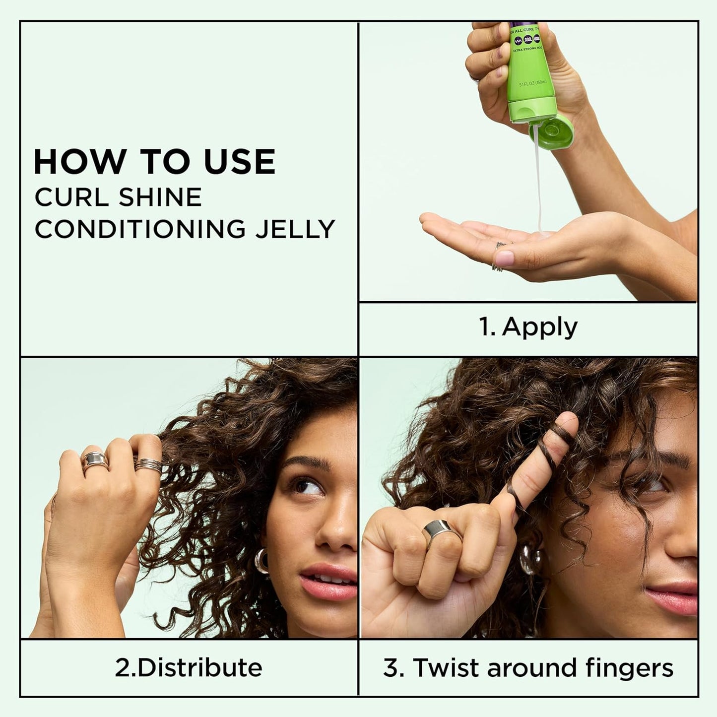 Garnier Fructis Curl Shine Conditioning Hair Gel - Extra Strong Hold for Curly & Wavy Hair | 5.1 Fl Oz