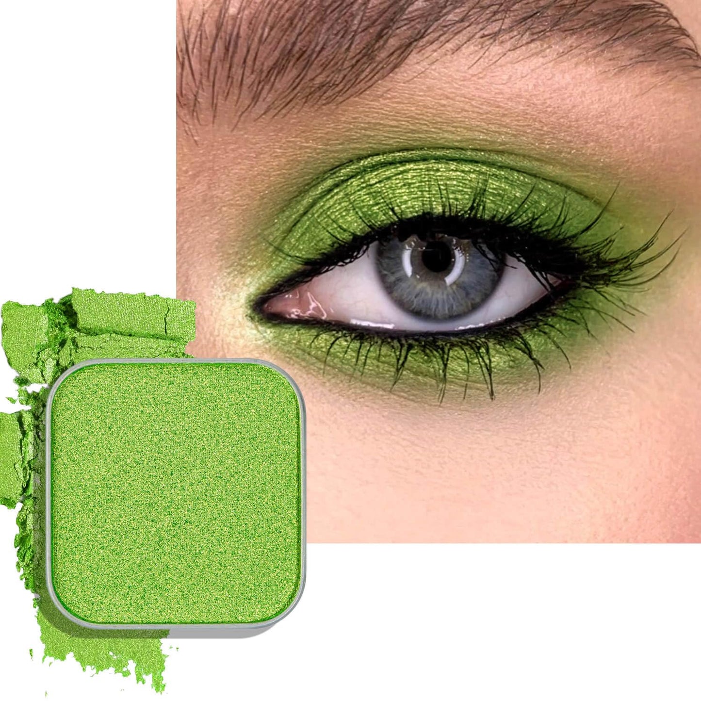 Chameleon Chrome Eyeshadow - Duochrome Lavender & Blue Reflects | Iridescent Metallic Shimmer, Bouncy Texture