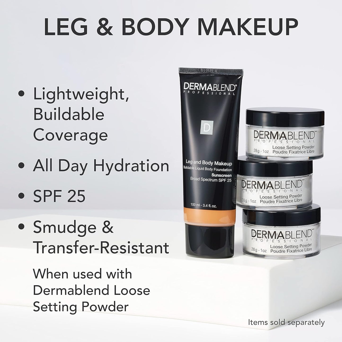 Dermablend Leg & Body Makeup Foundation - SPF 25, Full Coverage, Waterproof