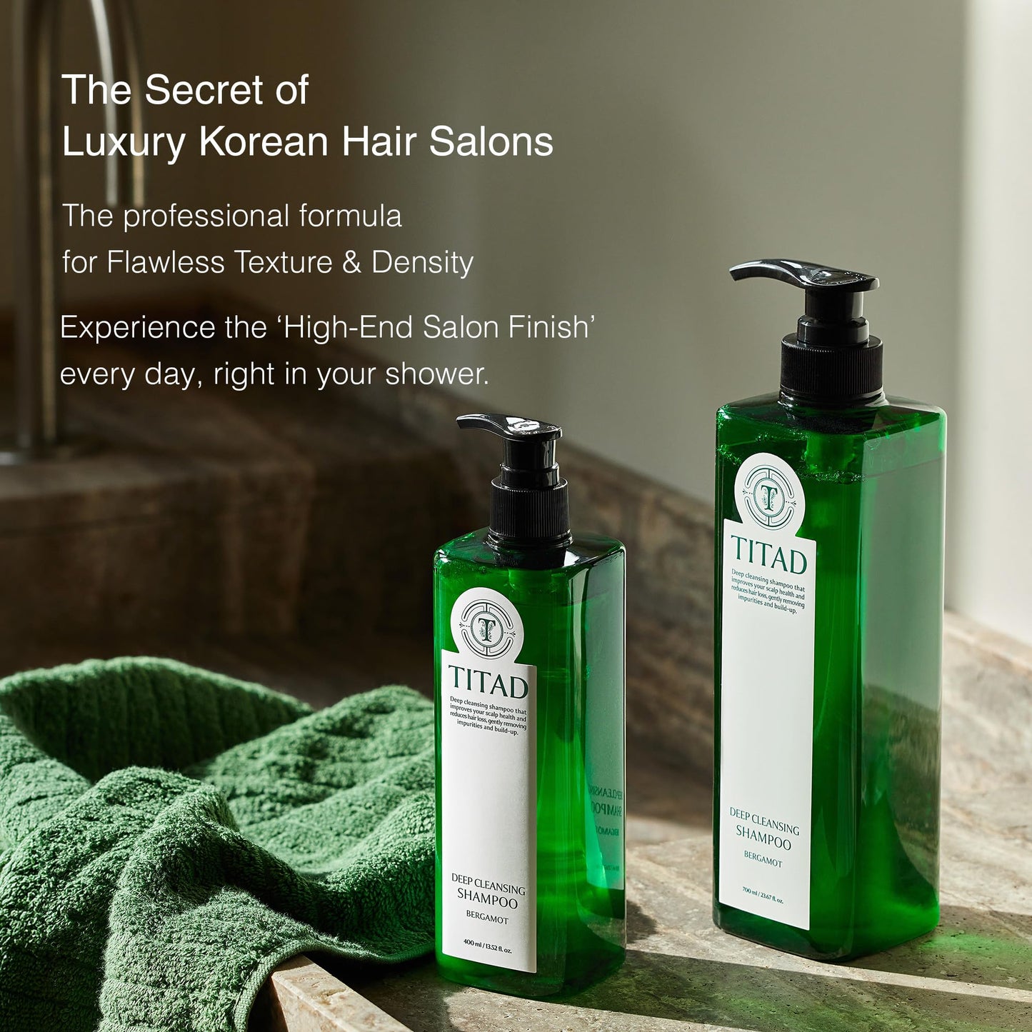 TITAD Scalp Detox Clarifying Shampoo for Buildup & Oily Scalp – Sulfate-Free Rice Water & AHA | Deep Cleansing for Dry Shampoo Residue | Korean Hair Care, Vegan