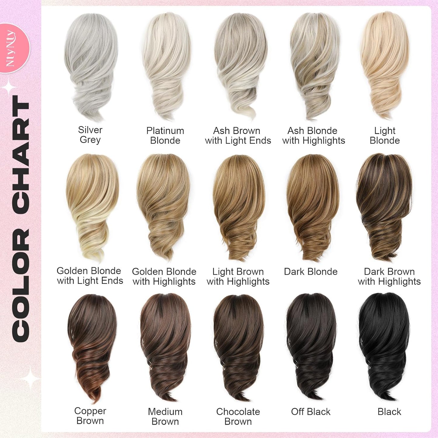 Ponytail Extension - 12" Claw Clip In Natural Wave Hair Piece for Women | Light Blonde