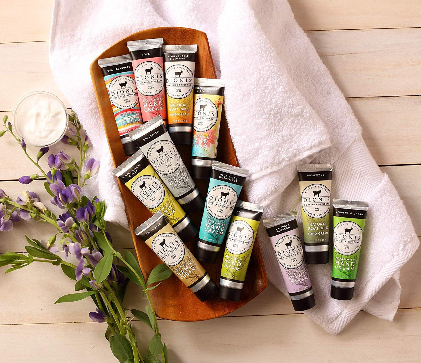 Dionis - Goat Milk Skincare Verbena and Cream Scented Hand Cream (1 oz) - Made in the USA - Cruelty-free and Paraben-free