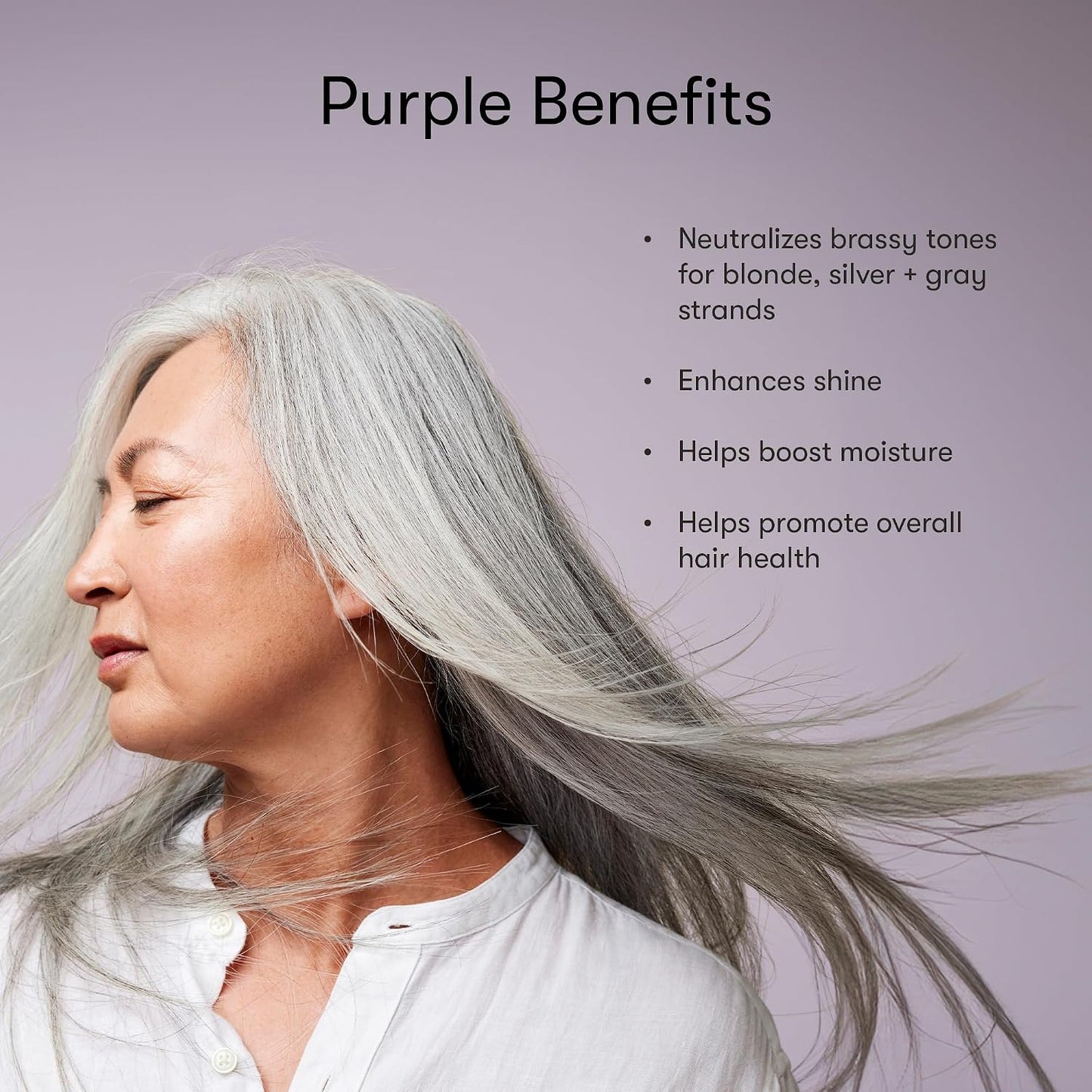 Odele Purple Shampoo & Conditioner Set - Sulfate-Free for Brassy Tones | 13 Fl Oz Each (2-Pack)