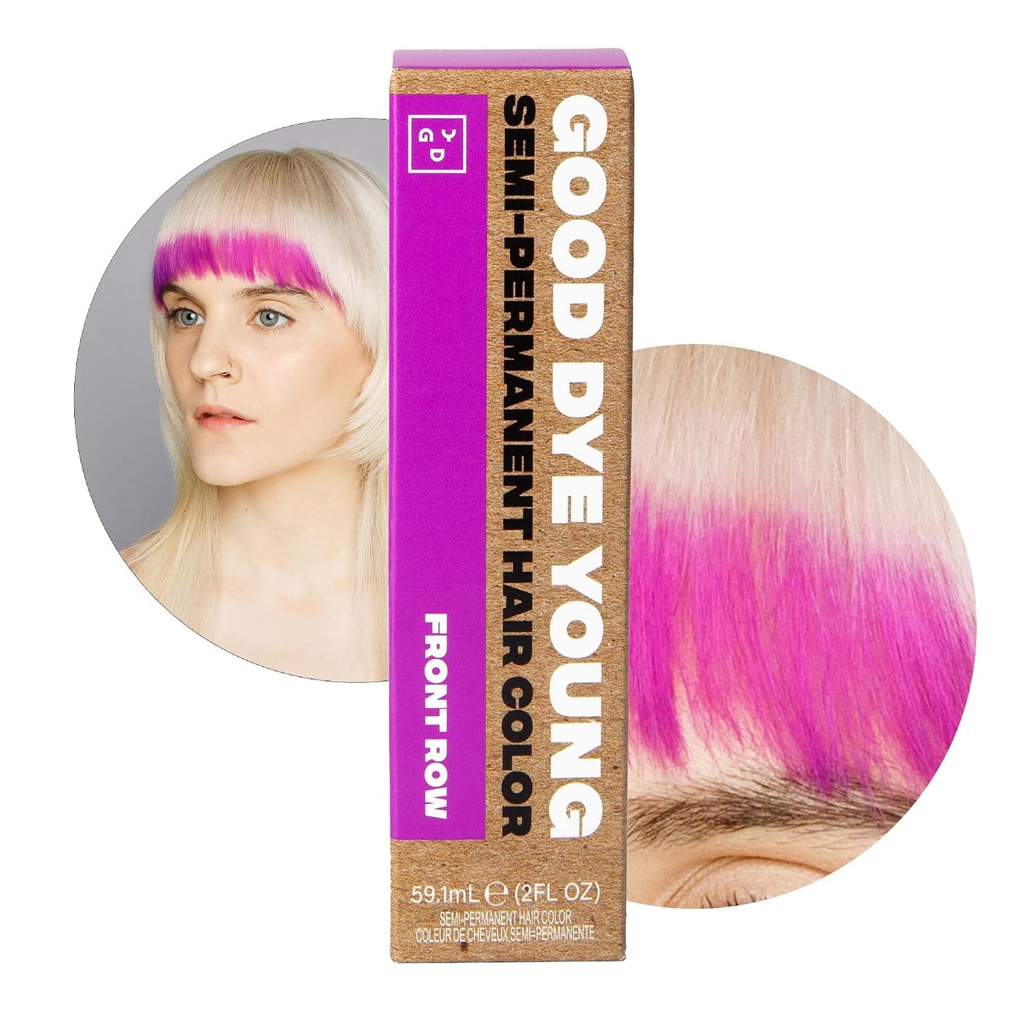 Good Dye Young Semi-Permanent Hair Color - UV-Protective Conditioning in Blue Ruin | PPD-Free, Vegan, Lasts 15-24 Washes
