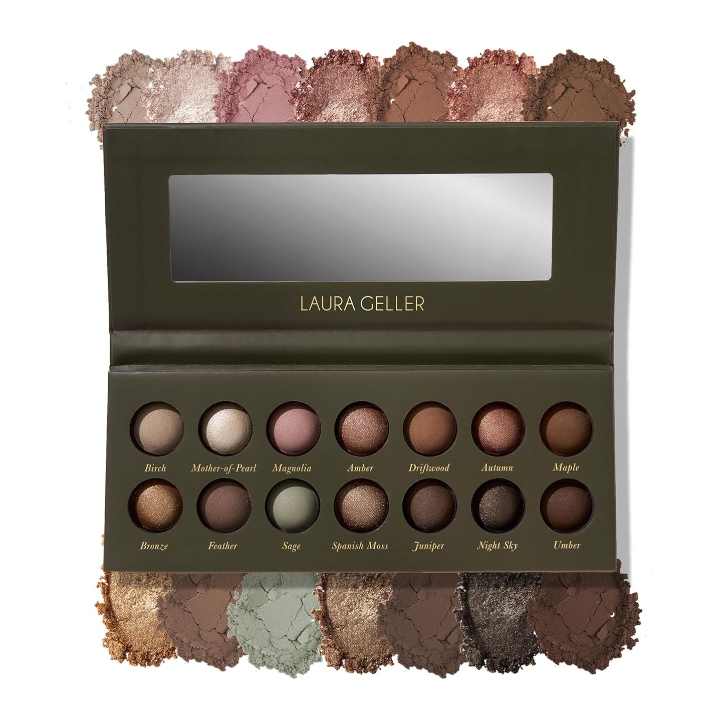 Laura Geller Baked Eyeshadow Palette - 14 Pigmented Shades for a Natural Look