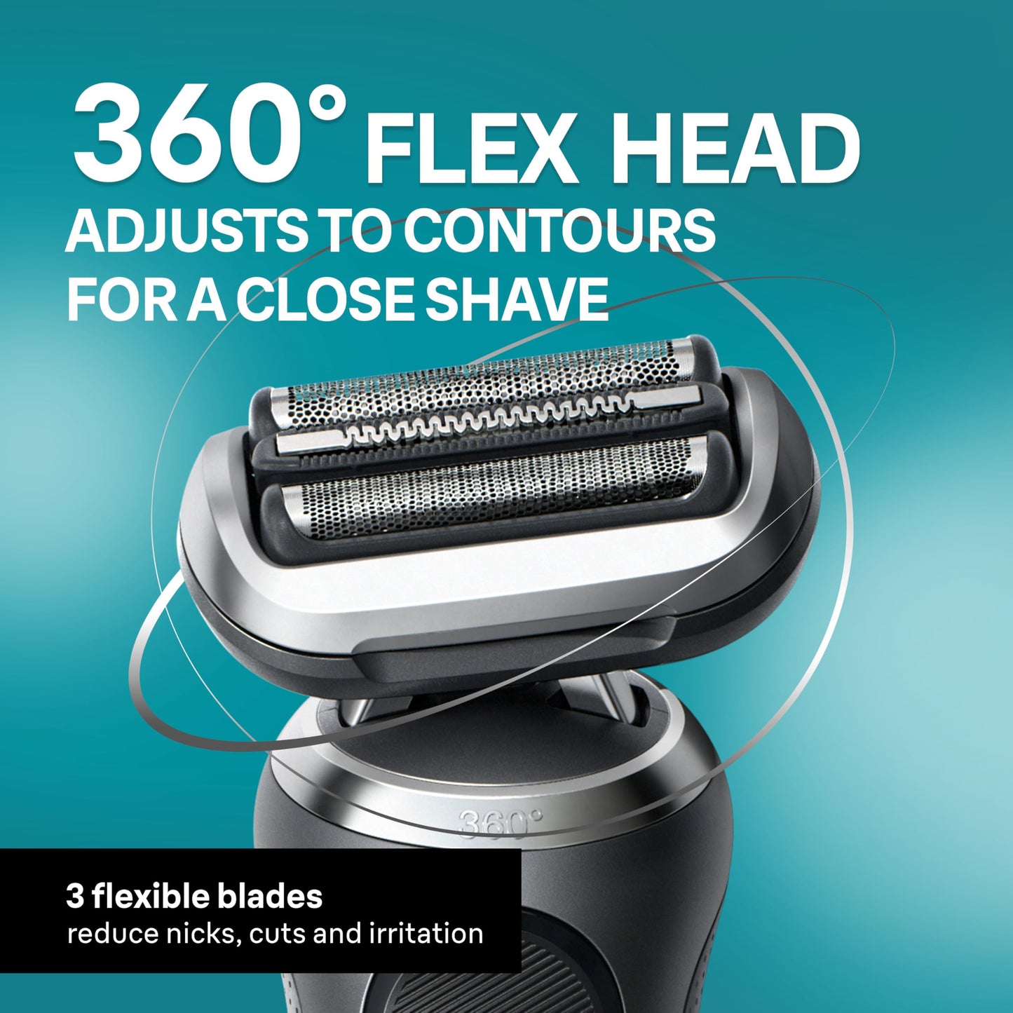 Braun Series 7 Electric Shaver for Men, Wet & Dry Foil Razor, 4-in-1 SmartCare Clean & Charge Center, Beard Trimmer Attachment, Stubble Attachment, Travel Case, Grey 7185cc