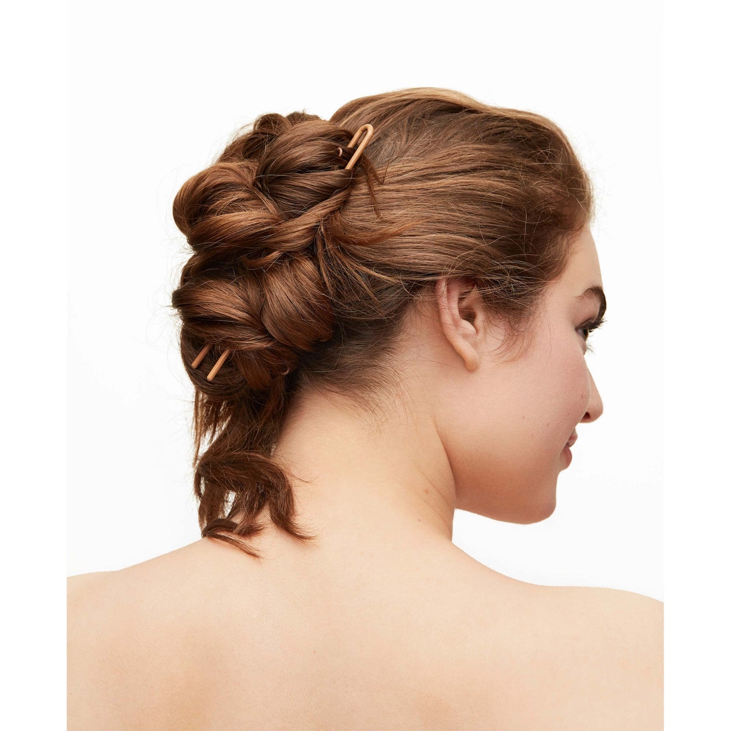 Day Rate Beauty Petite Power Pin 5.5-Inch, U-Shaped French Hair Pin for Buns, Twists and Updos, Nylon-Coated Claw Clip Alternative, Made in USA, Dove