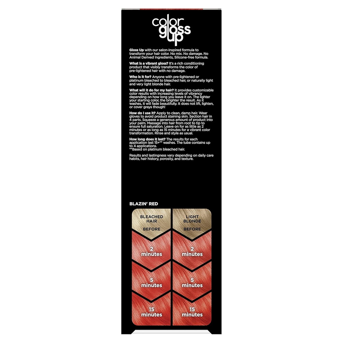 Clairol Color Gloss Up Temporary Hair Dye - Blazing Red | Vibrant Color, Easy Application