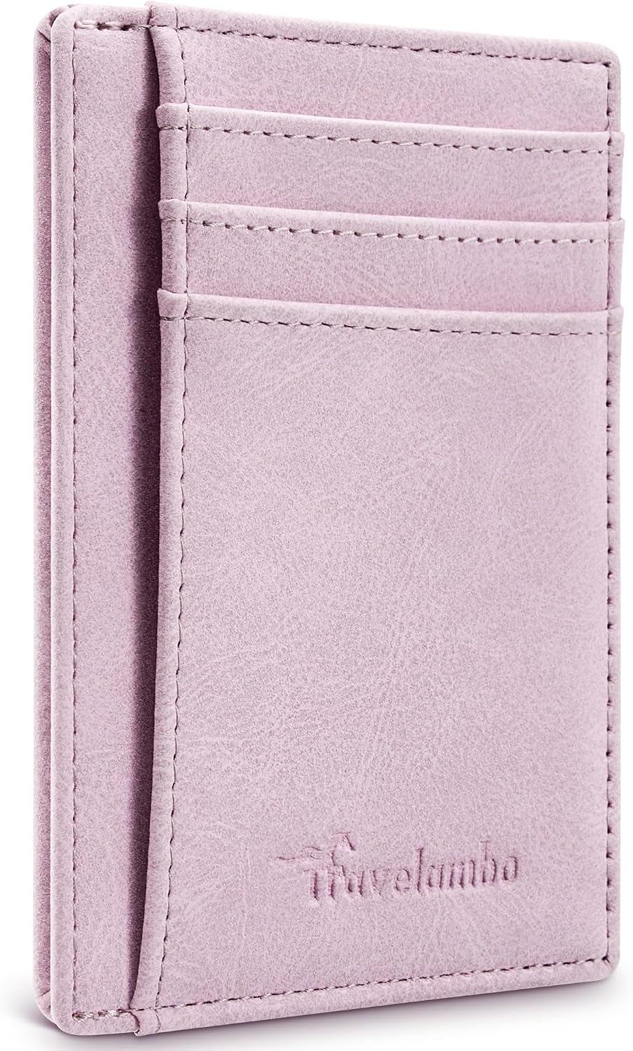 Minimalist Leather RFID Blocking Slim Wallet - Medium Size for Front Pocket Use