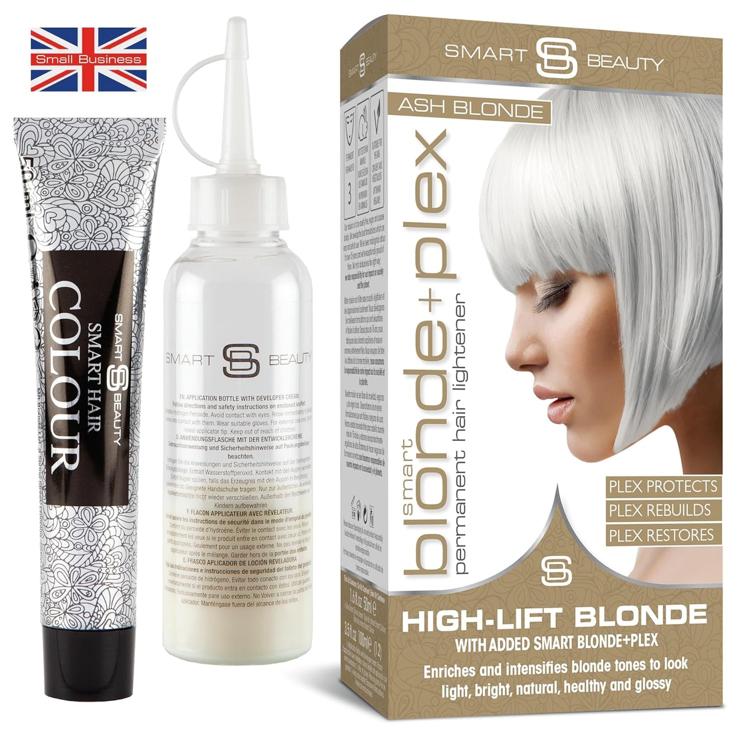 Ash Blonde Hair Dye - Permanent Cool Ash Color with Plex Conditioner | Vegan & Cruelty-Free Hair Care