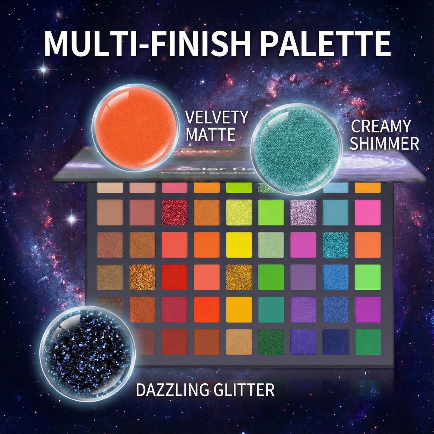 54 Color Professional Eyeshadow Palette – Ultra Pigmented Matte & Shimmer Bold Green, Forest & Olive Shades, Easy to Blend, Full Spectrum Warm & Cool Tones for Halloween & Christmas Glam Makeup